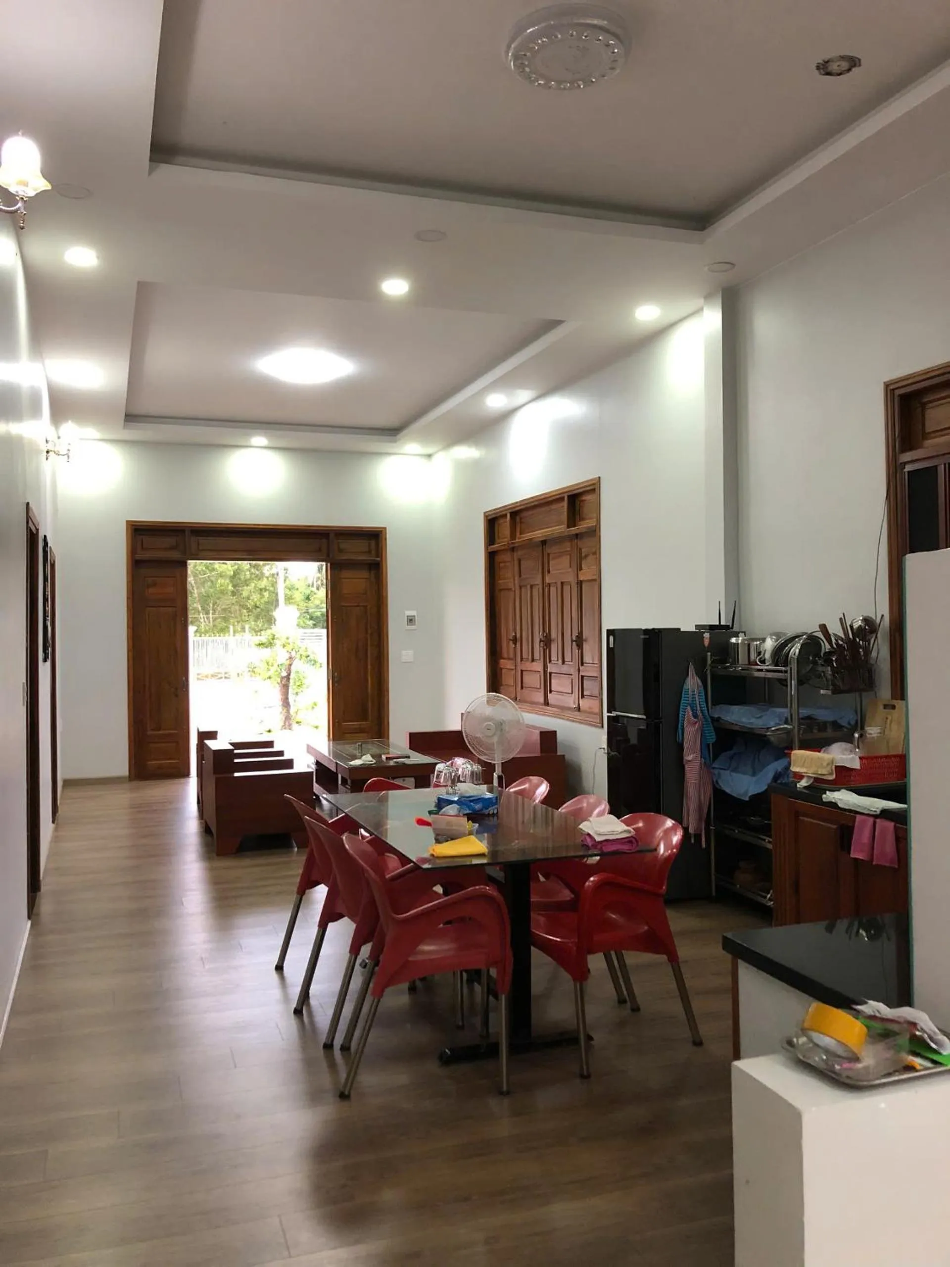 Kitchen or kitchenette in Hoàng Đô Hotel