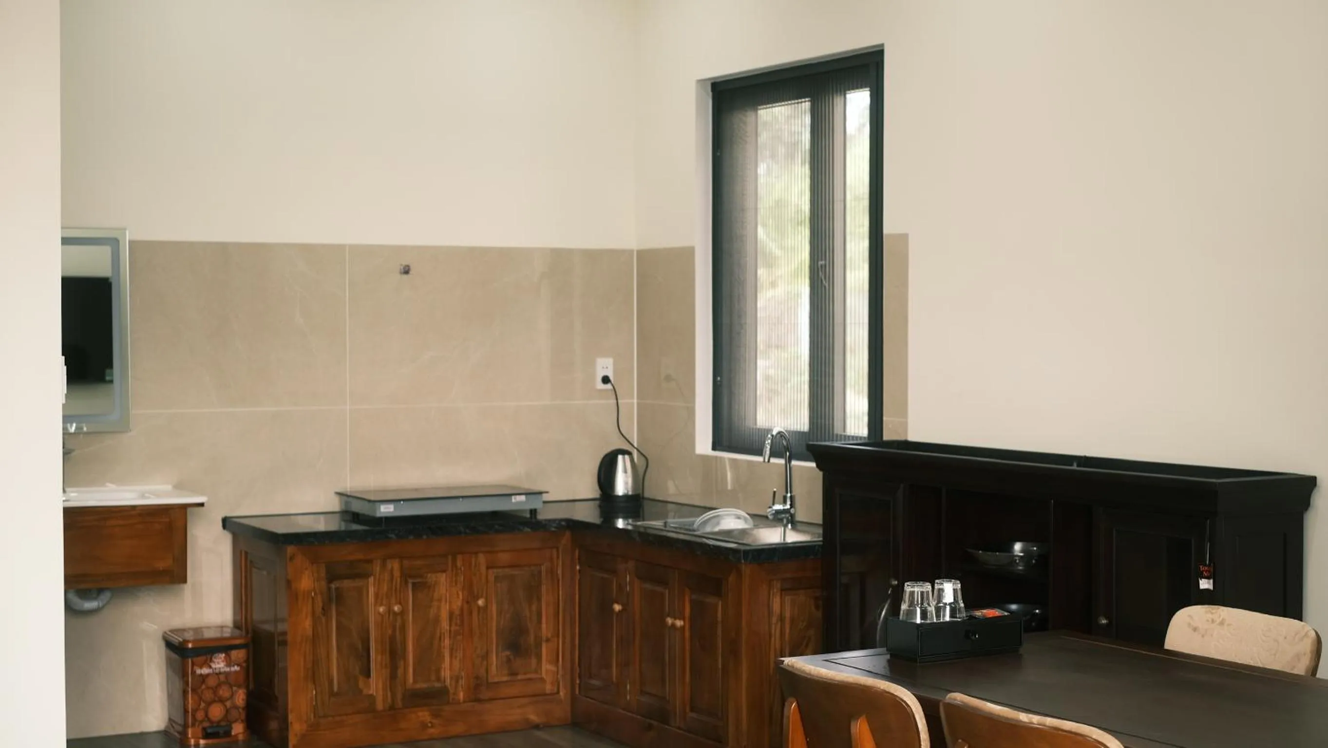 Kitchen or kitchenette in Hoàng Đô Hotel