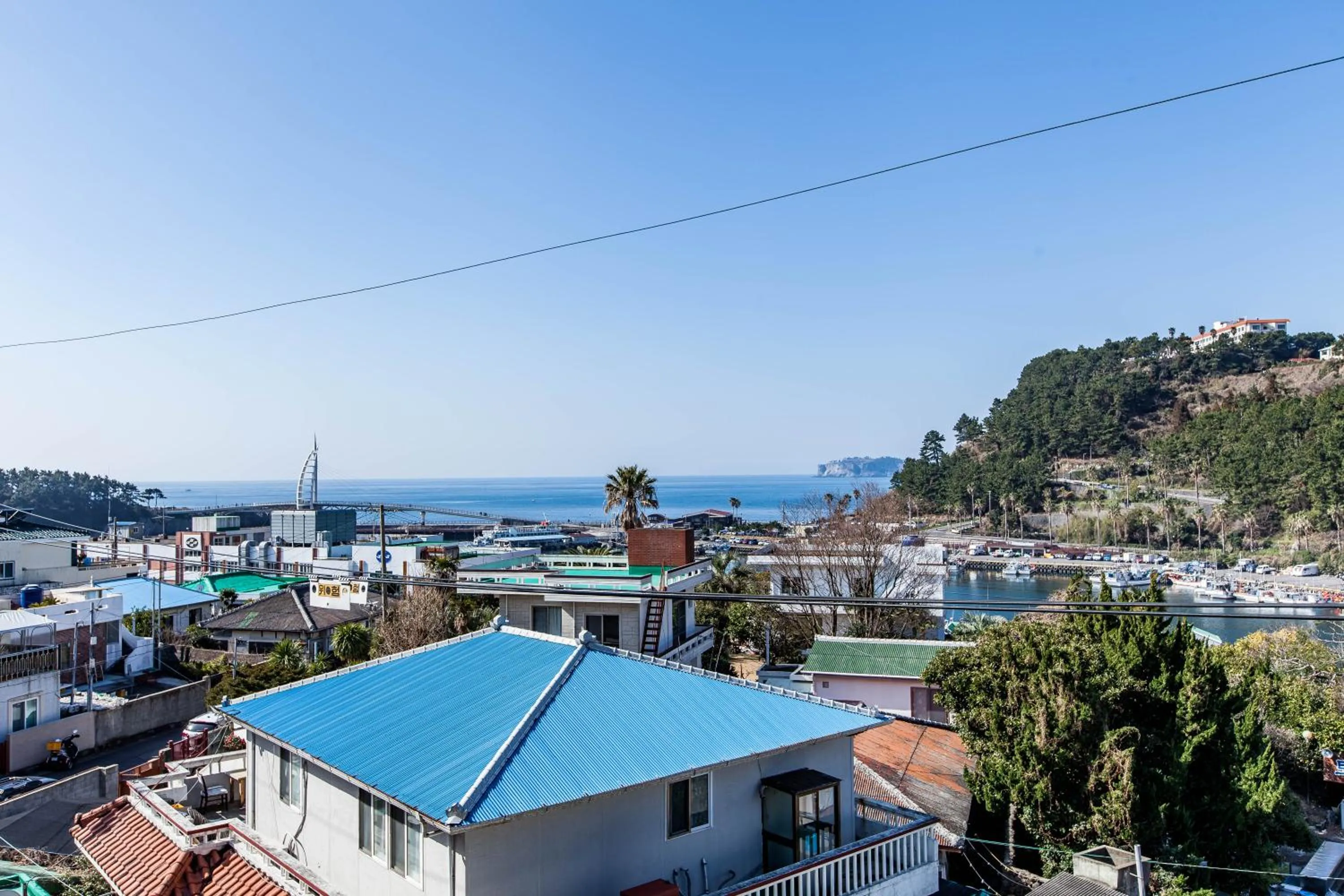 Sea view in Cheonjiyeon Hotel