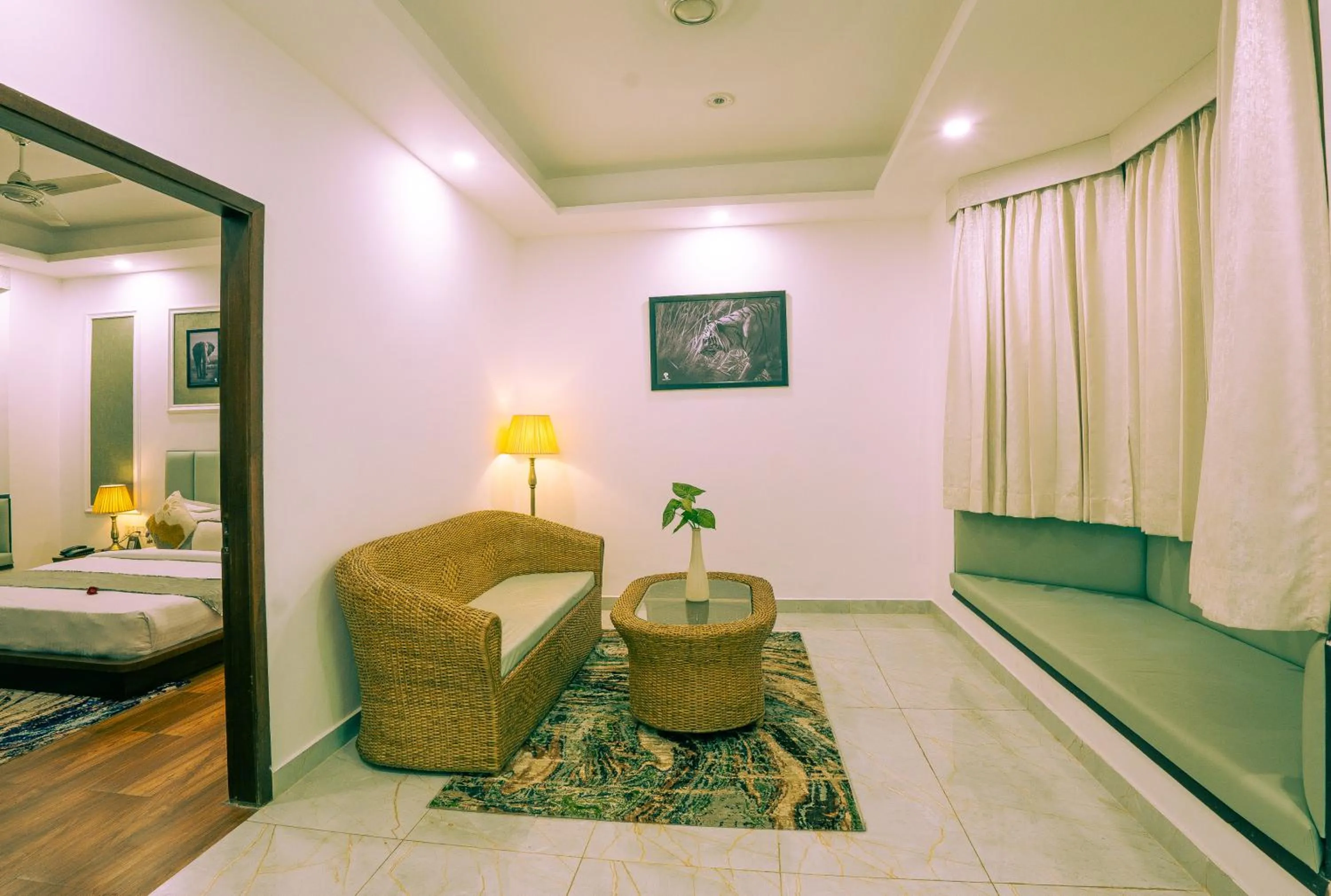 Bedroom, Bed in Corbett Tusker Trail