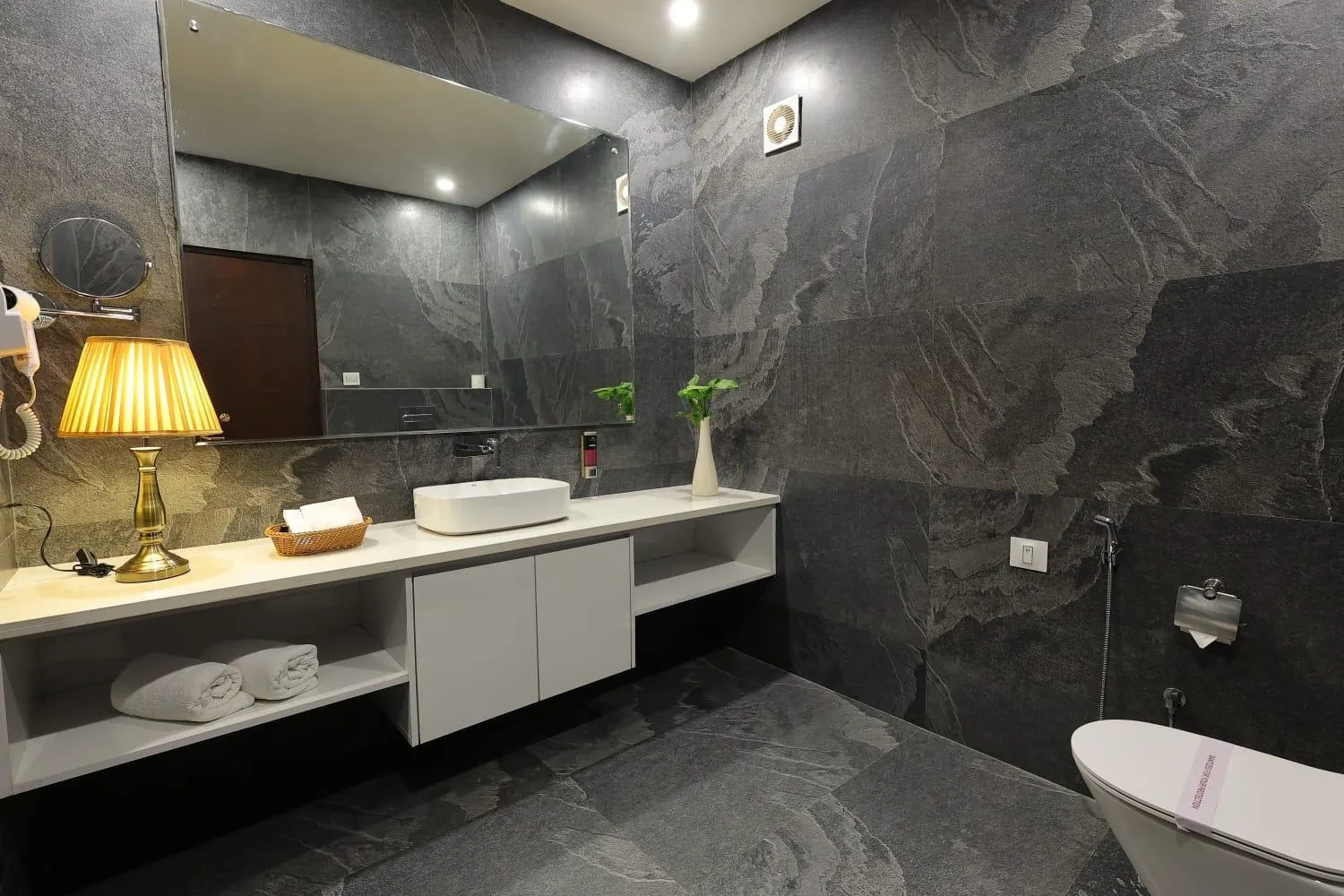 Bathroom in Corbett Tusker Trail