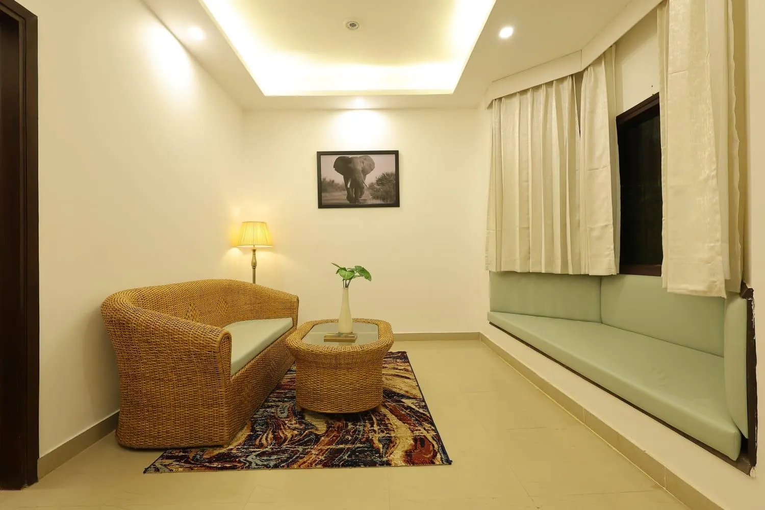 Living room in Corbett Tusker Trail