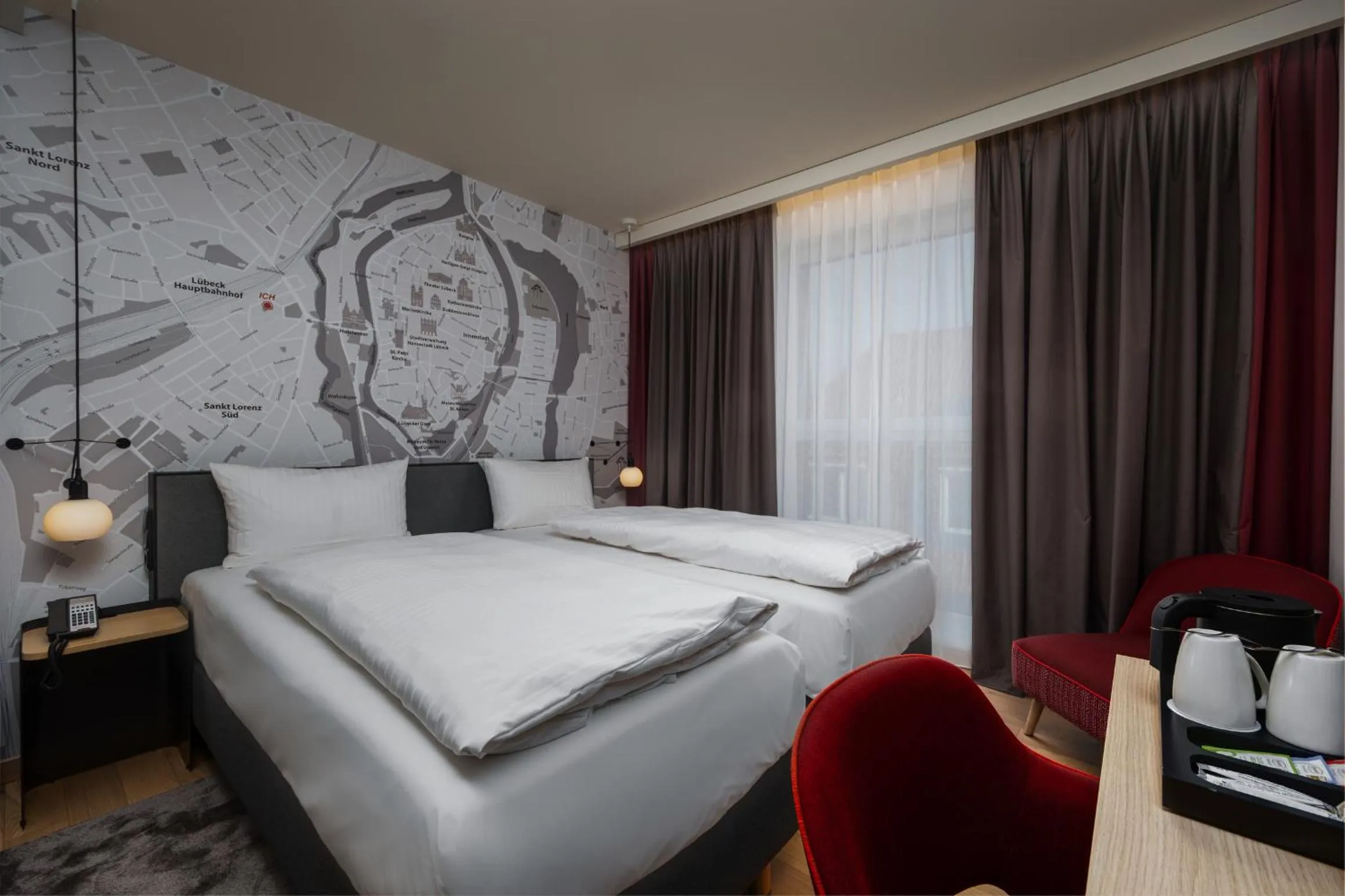 Bed in IntercityHotel Lübeck