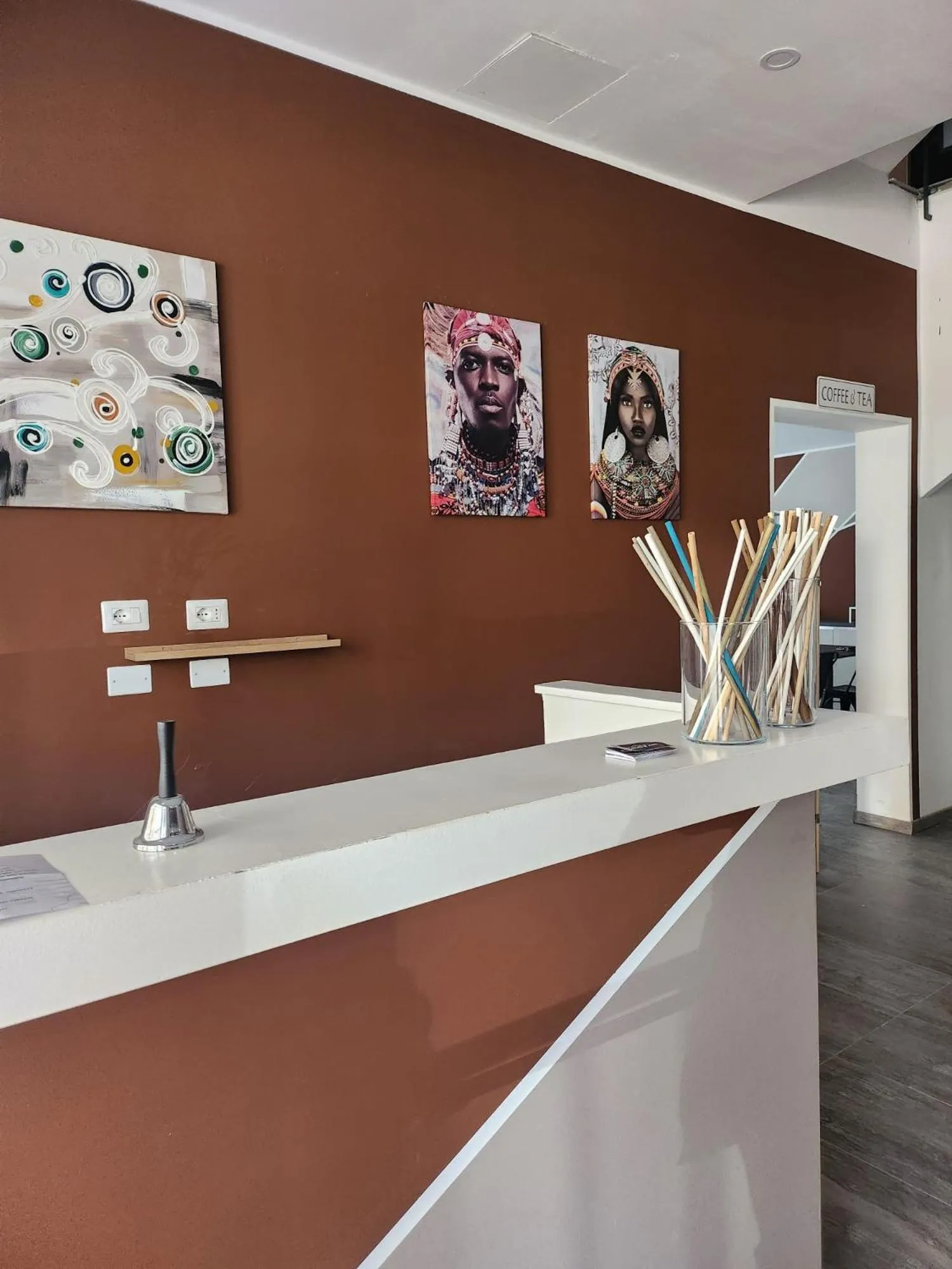 Lobby or reception in Hotel apartments Crisvan