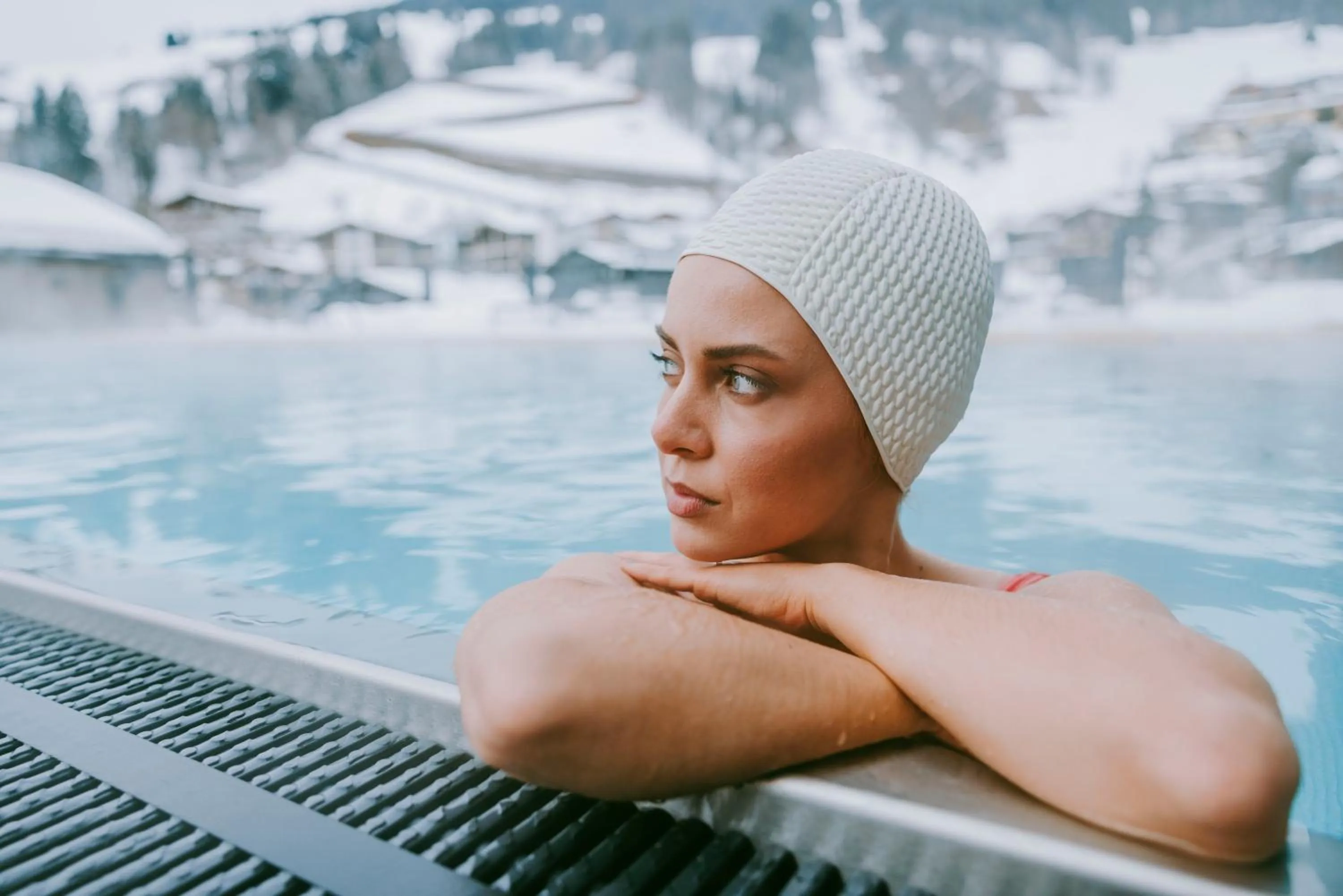 Pool view in kerii - adults boutique hotel