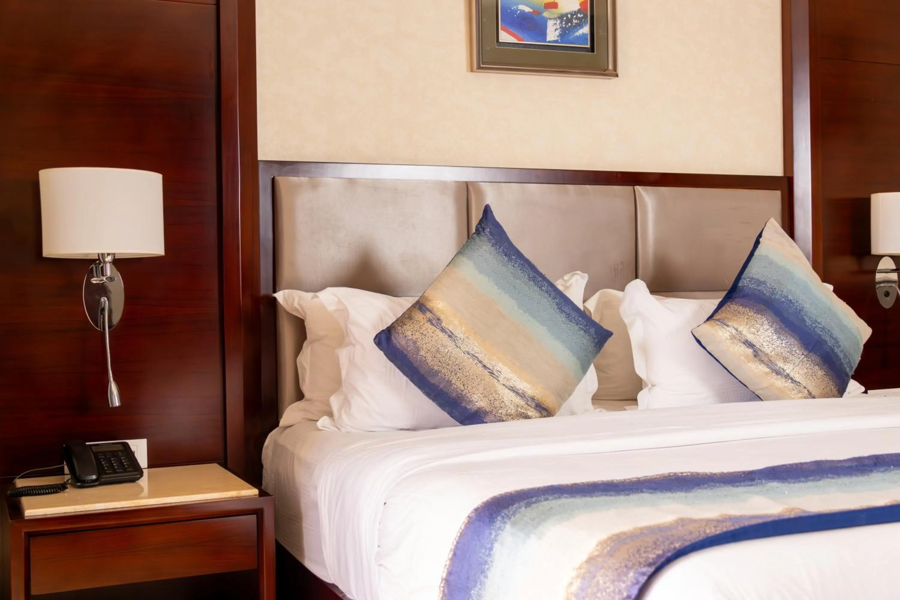 Bed in Grand Palace Hotel Lusaka