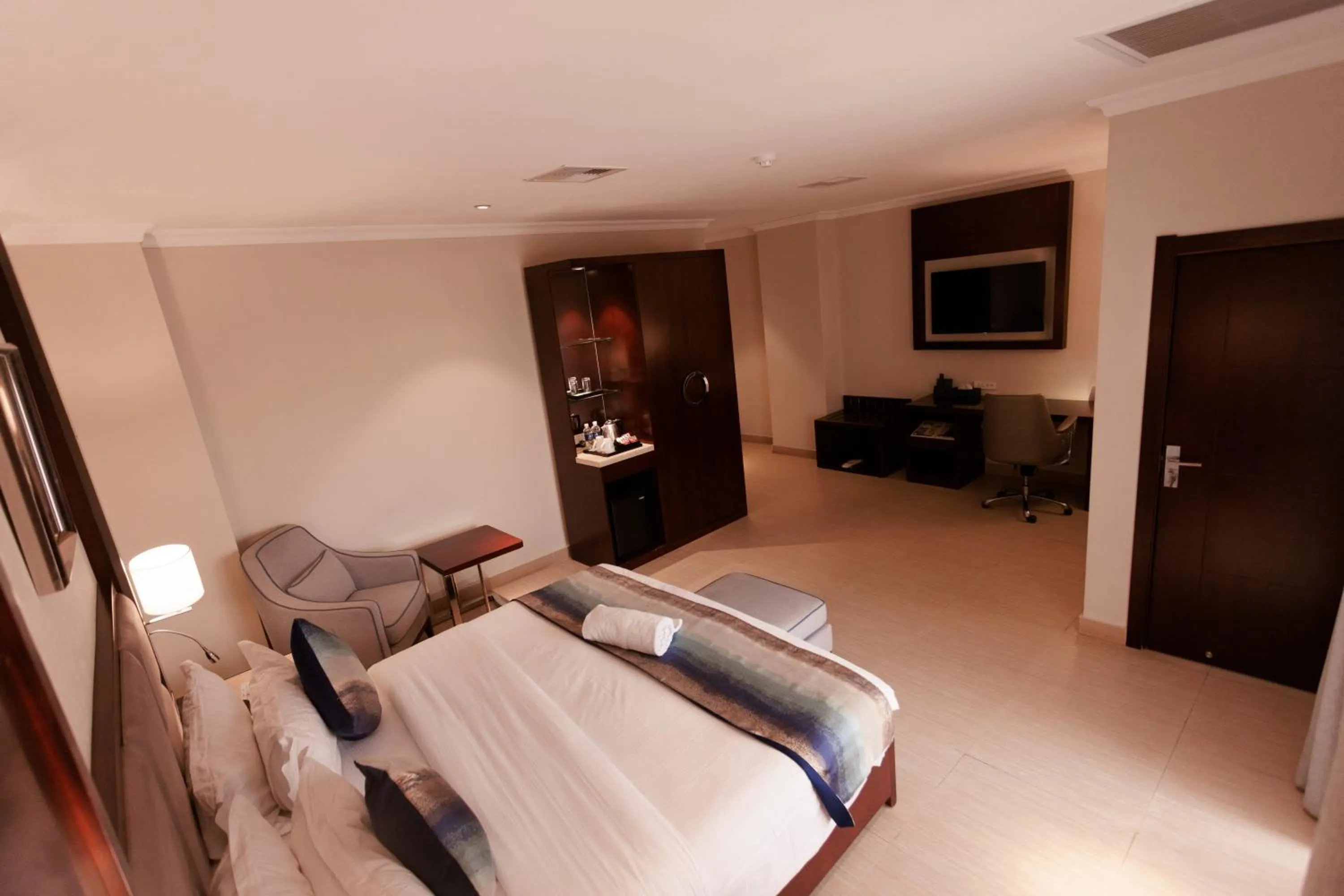 Bed in Grand Palace Hotel Lusaka