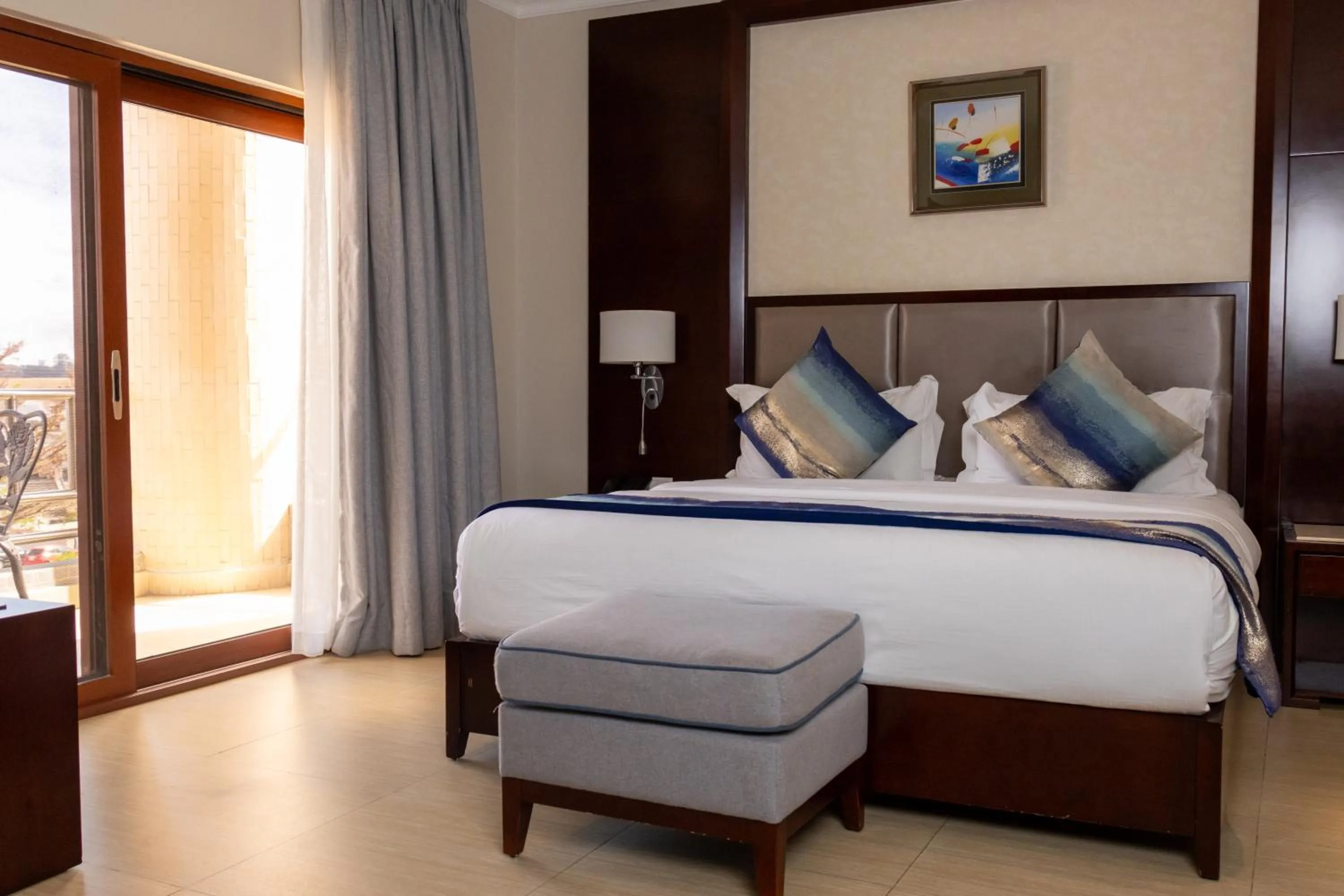 Bed in Grand Palace Hotel Lusaka