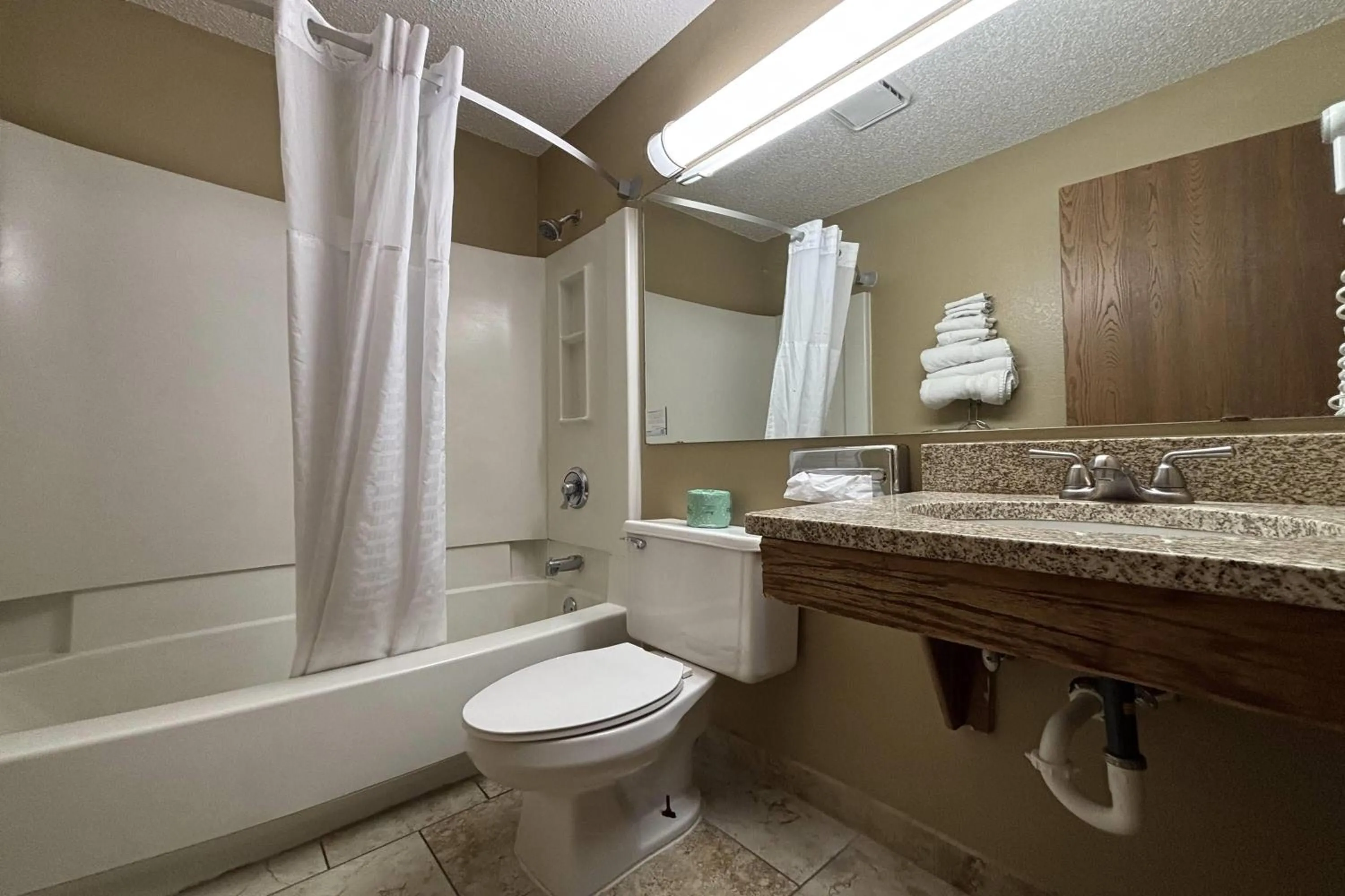Bathroom in Super 8 by Wyndham Pontiac