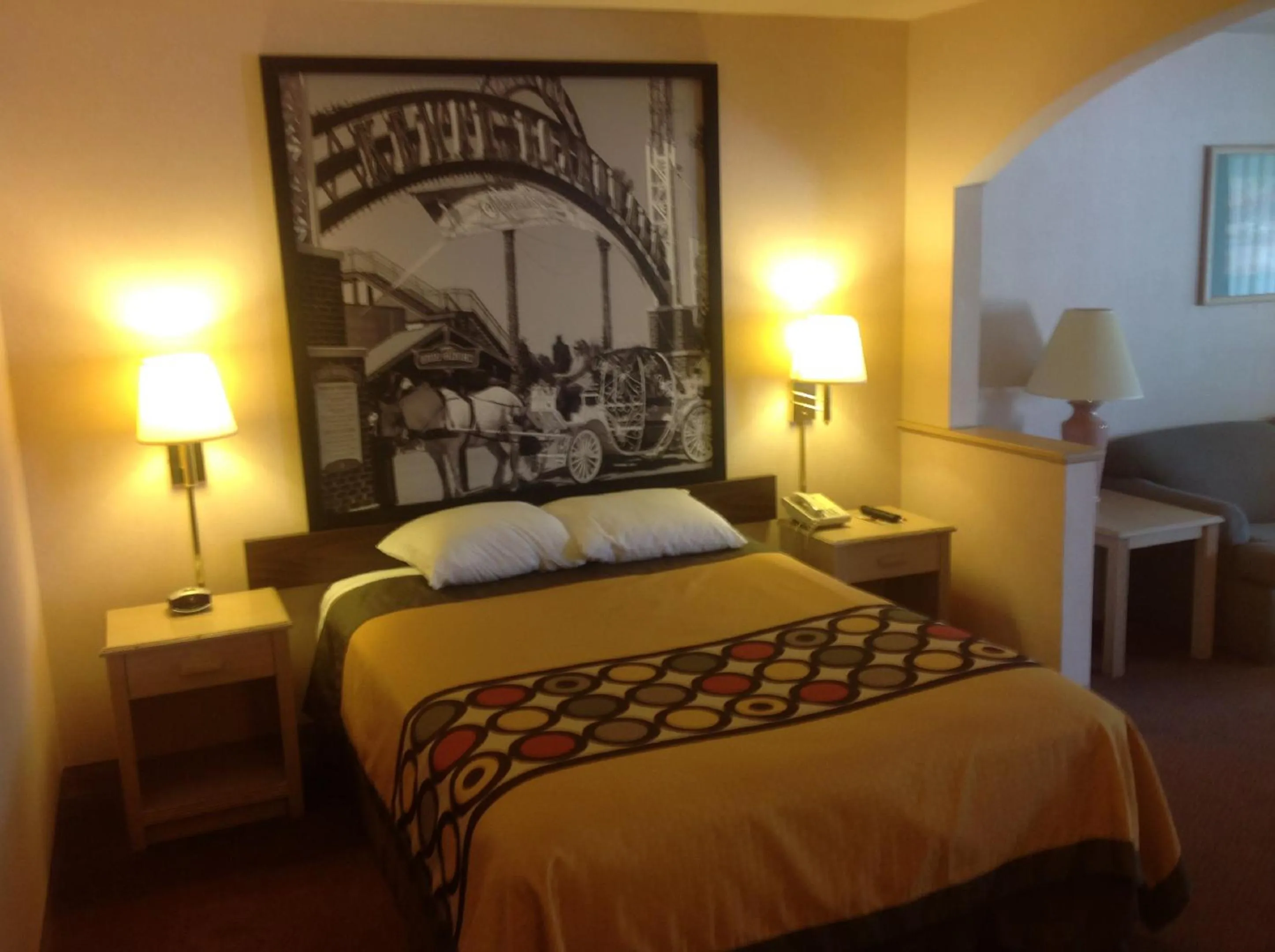 Queen Room with Bath Tub - Mobility/Hearing Accessible - Non-Smoking in Super 8 by Wyndham Jasper TX