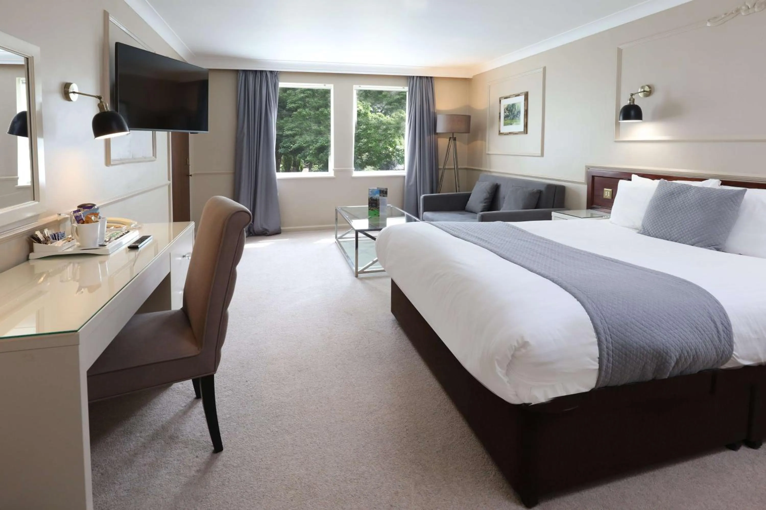 Bedroom, Bed in Moor Hall Hotel & Spa