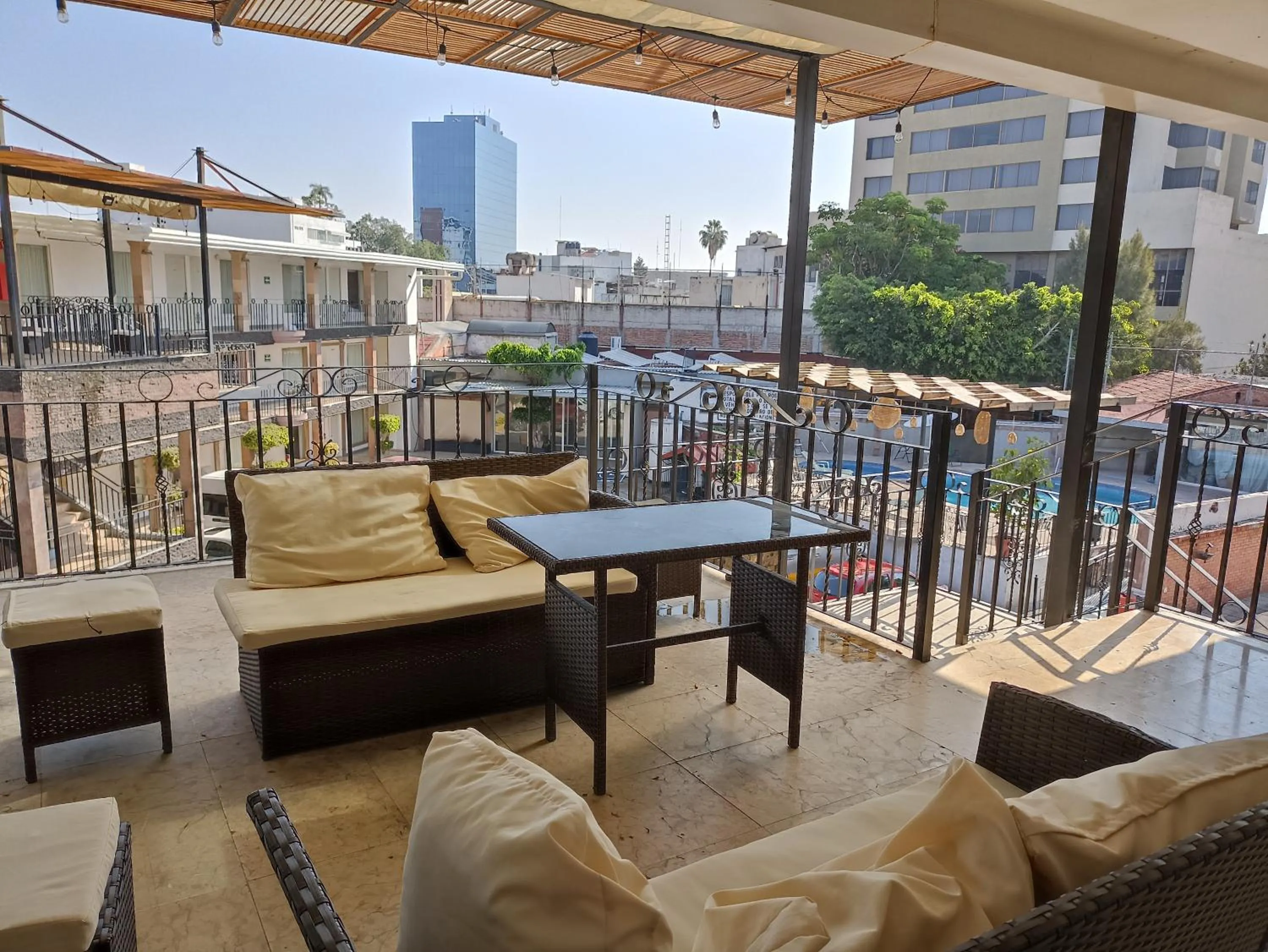 Balcony/Terrace in Hotel Flamingo Irapuato