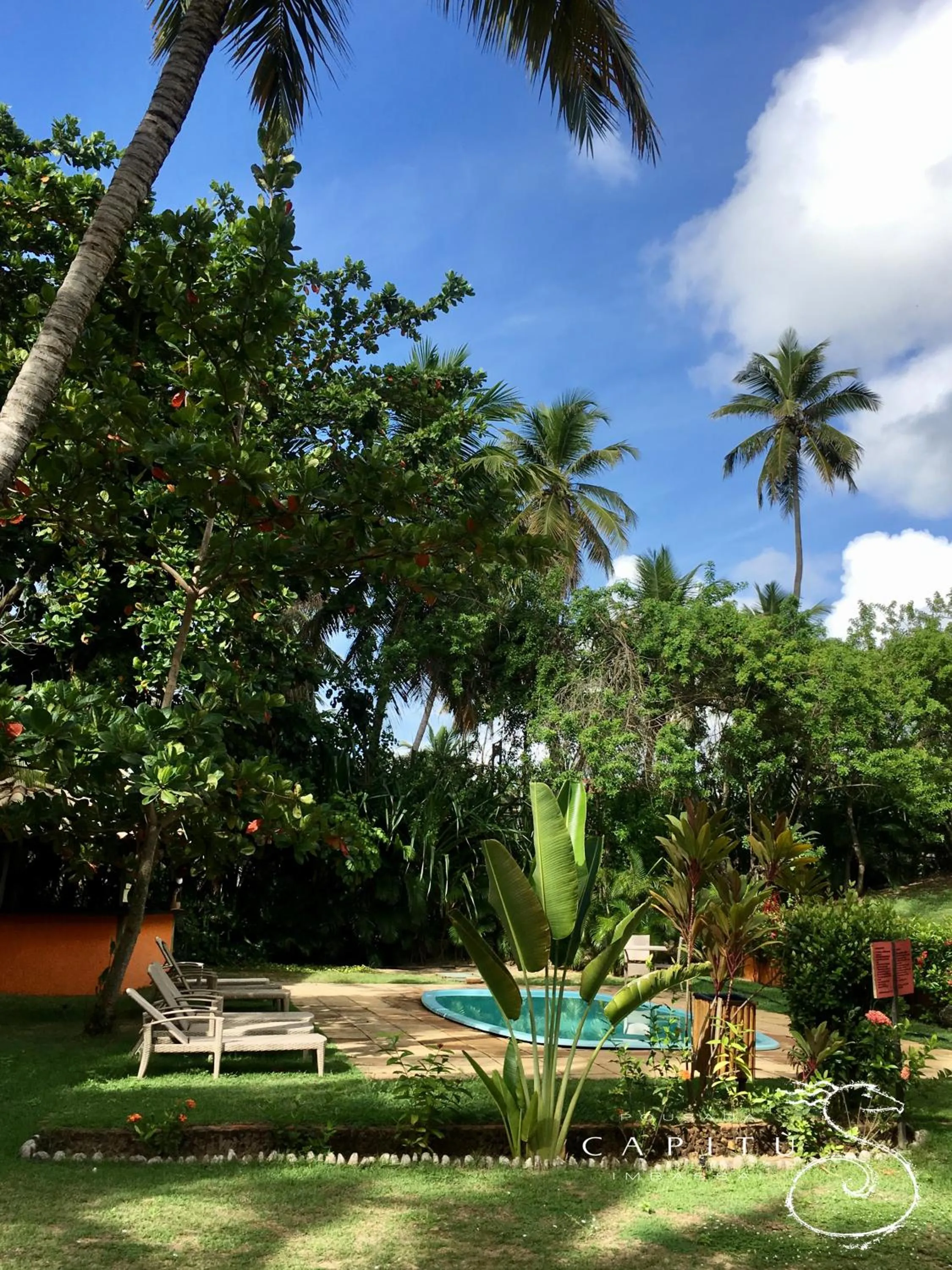 Garden view in Pousada Capitù