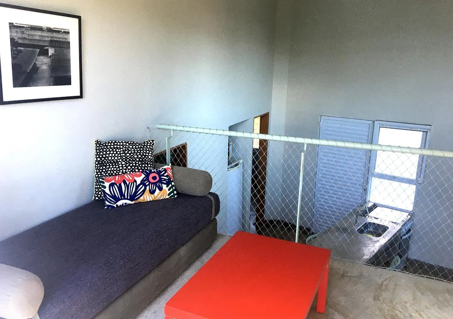 Living room, Bed in Vila Praiana