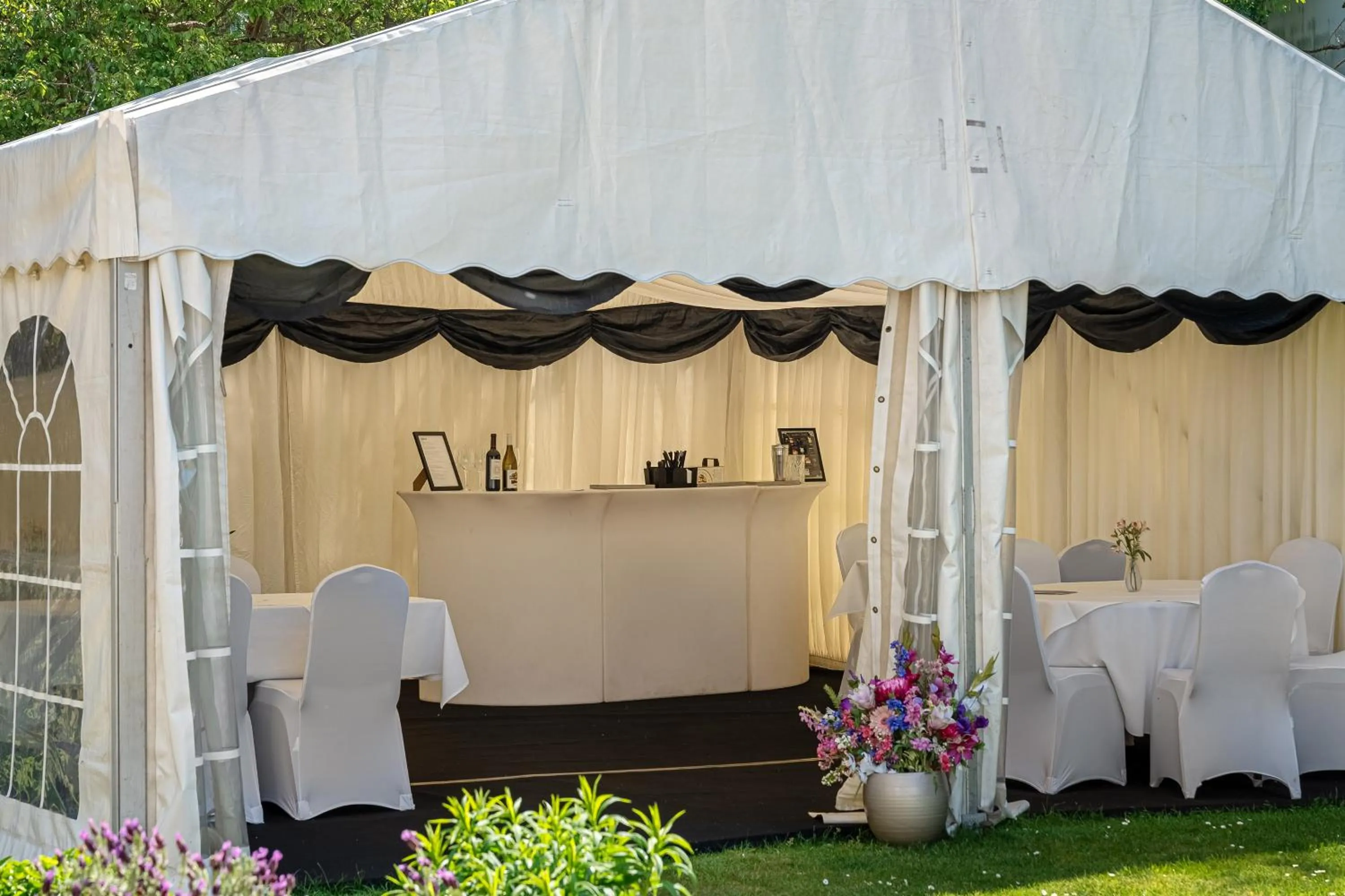 Garden view in The Clarendon Hotel