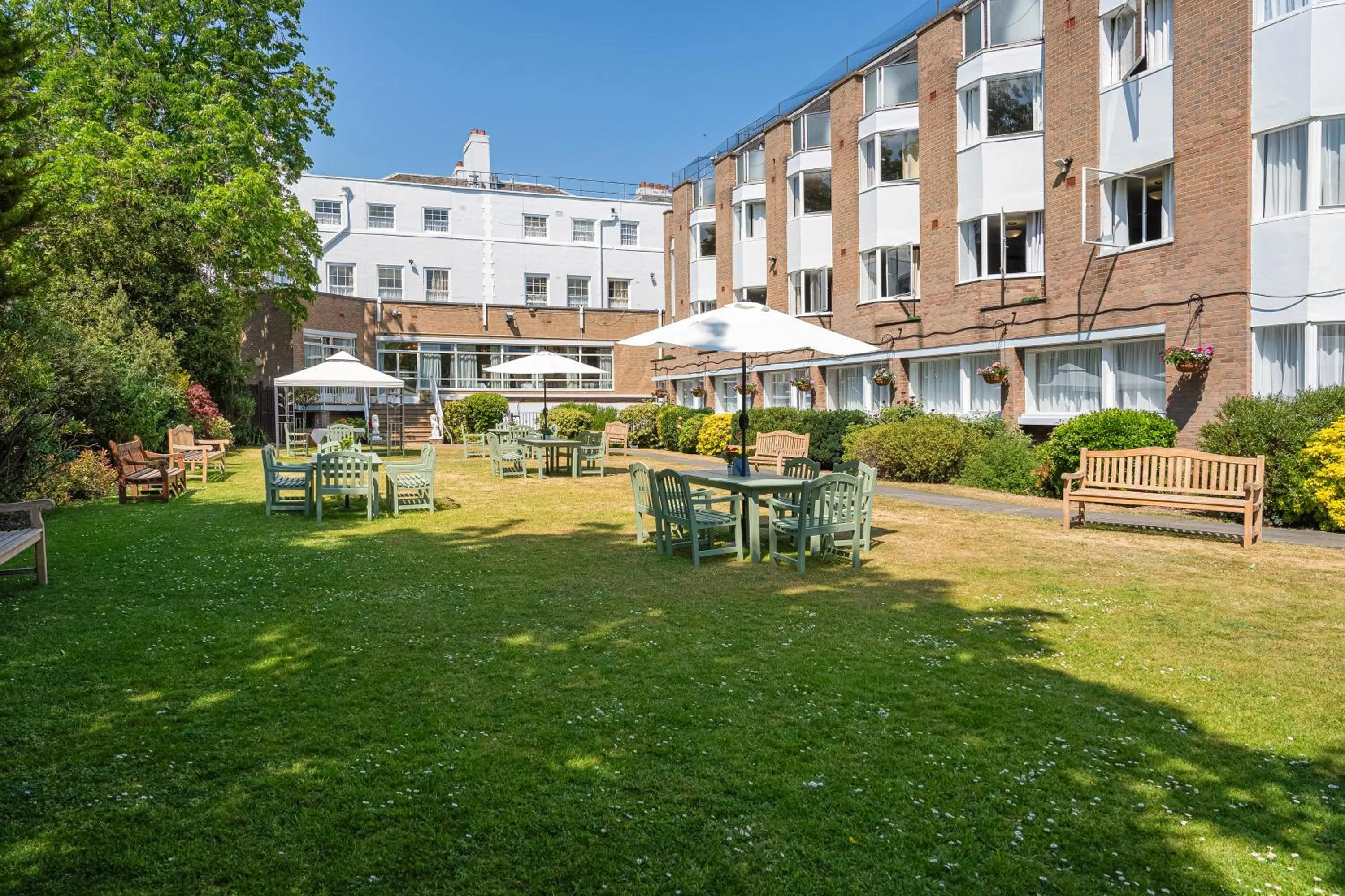 Garden view in The Clarendon Hotel