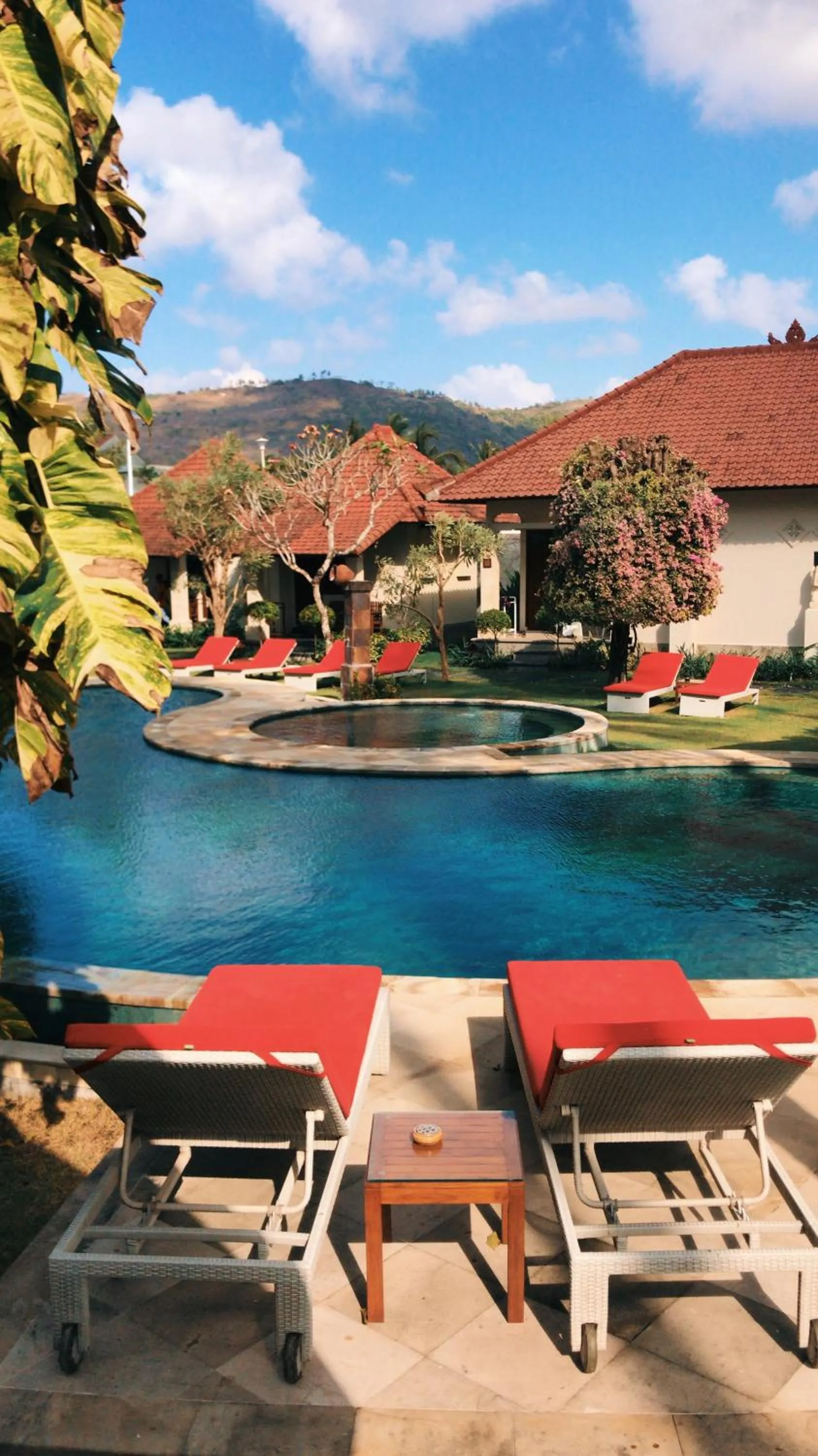 Pool view in Puri Rinjani Bungalows