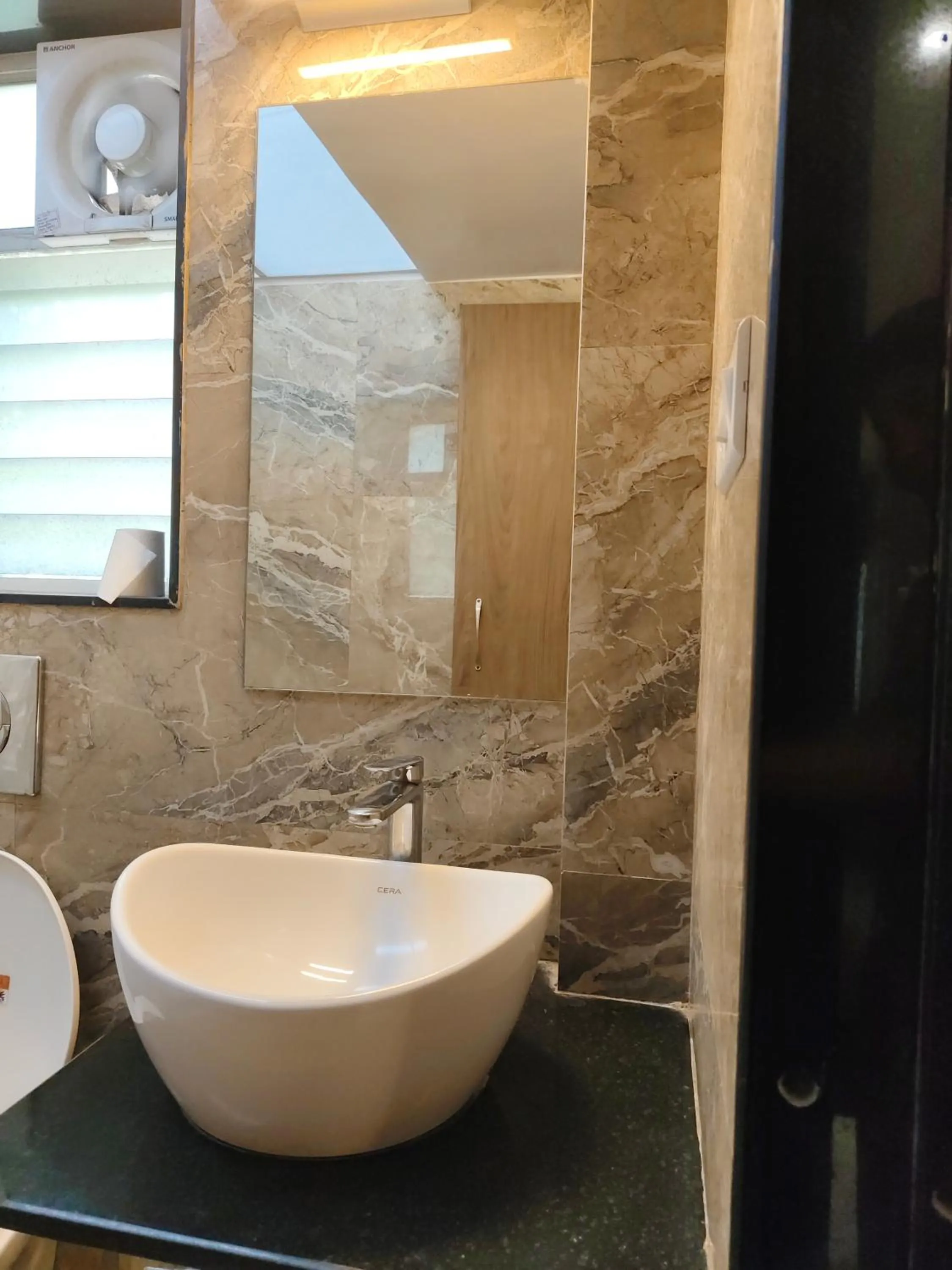 Bathroom in Hotel Shreyas