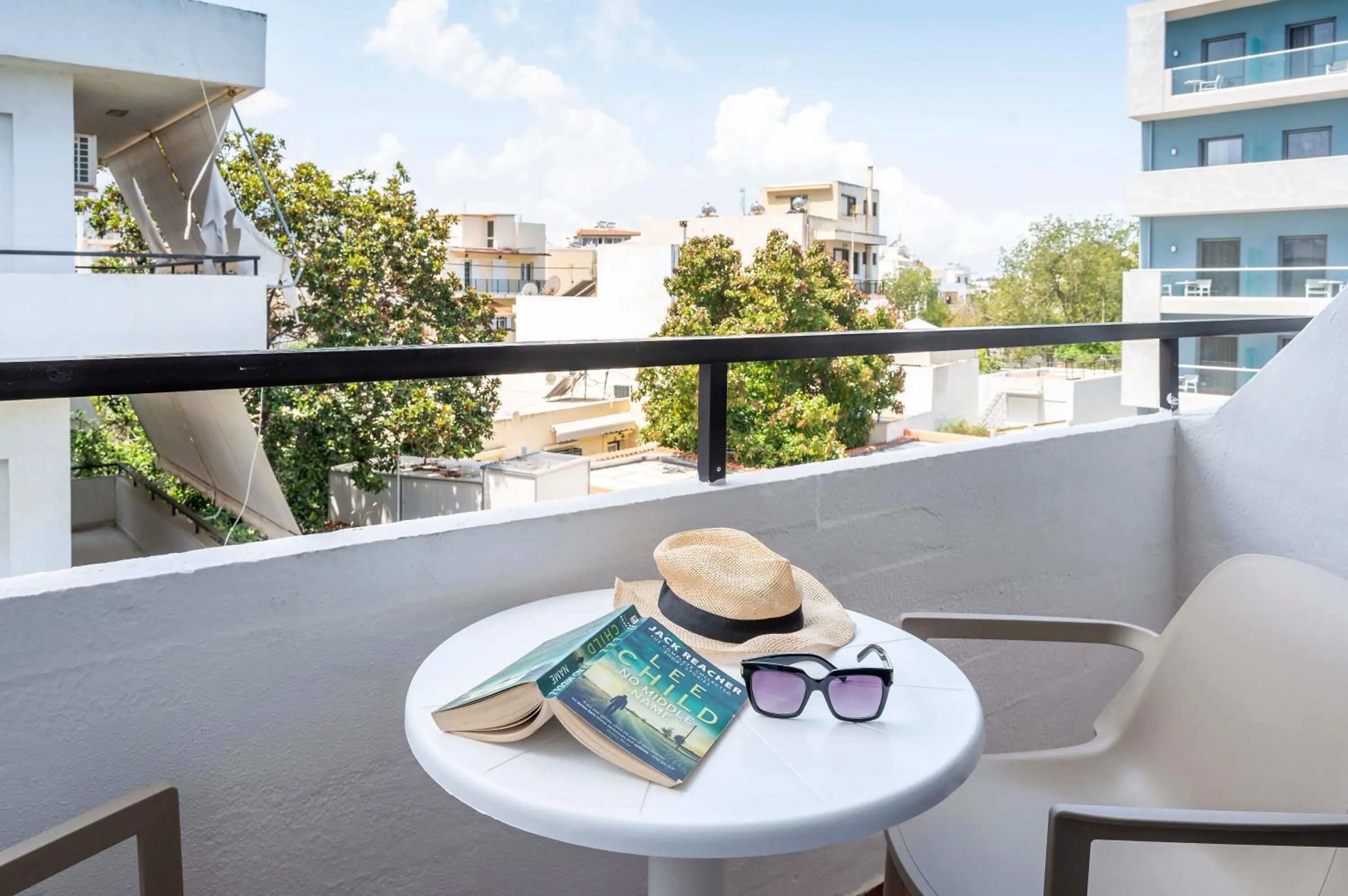 Balcony/Terrace in Aegeon Hotel - Adults Only