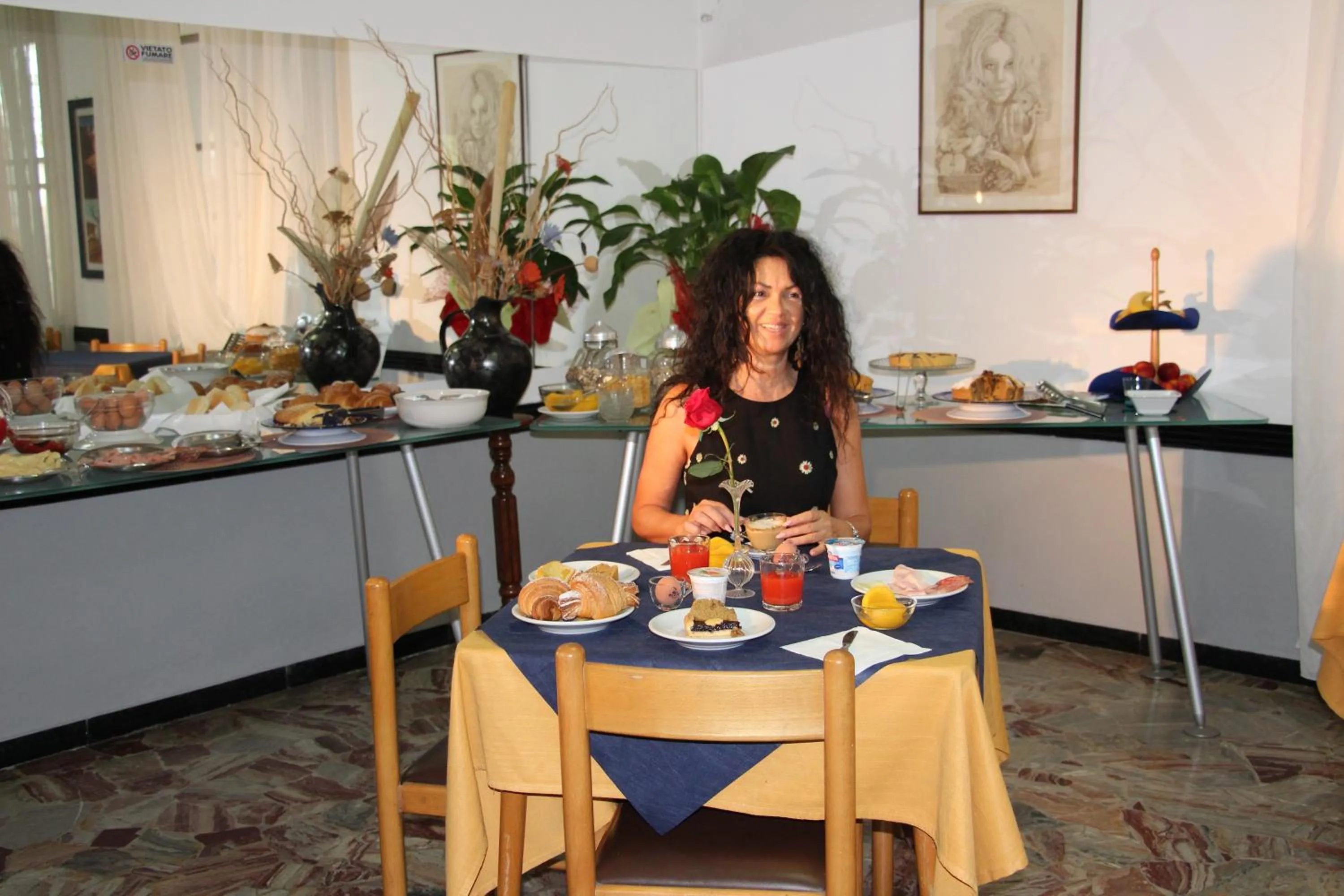 group of guests in Martina's Hotel