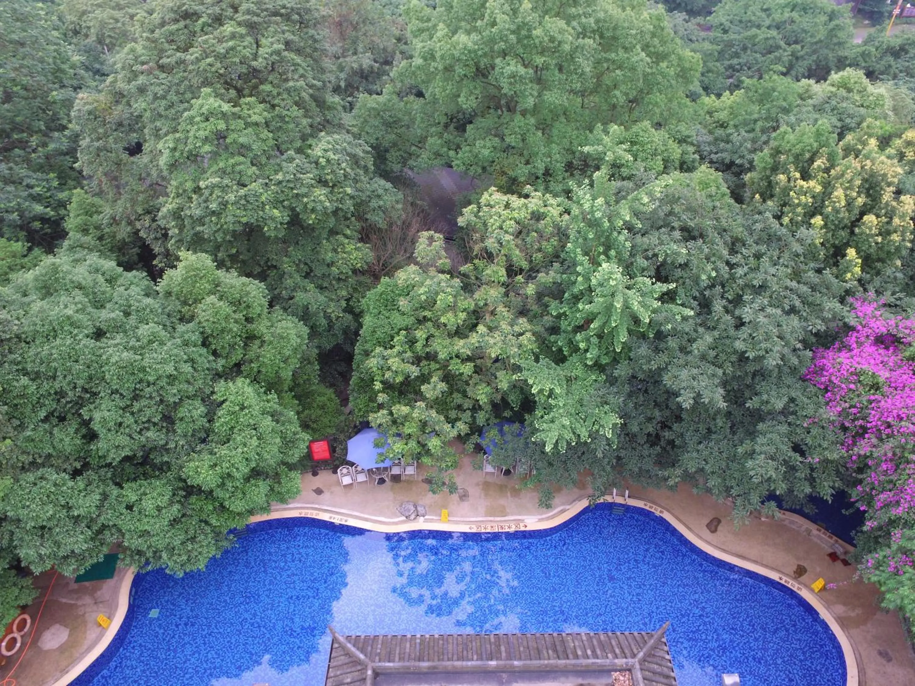 Bird's eye view in E-mei Mountain Hotel