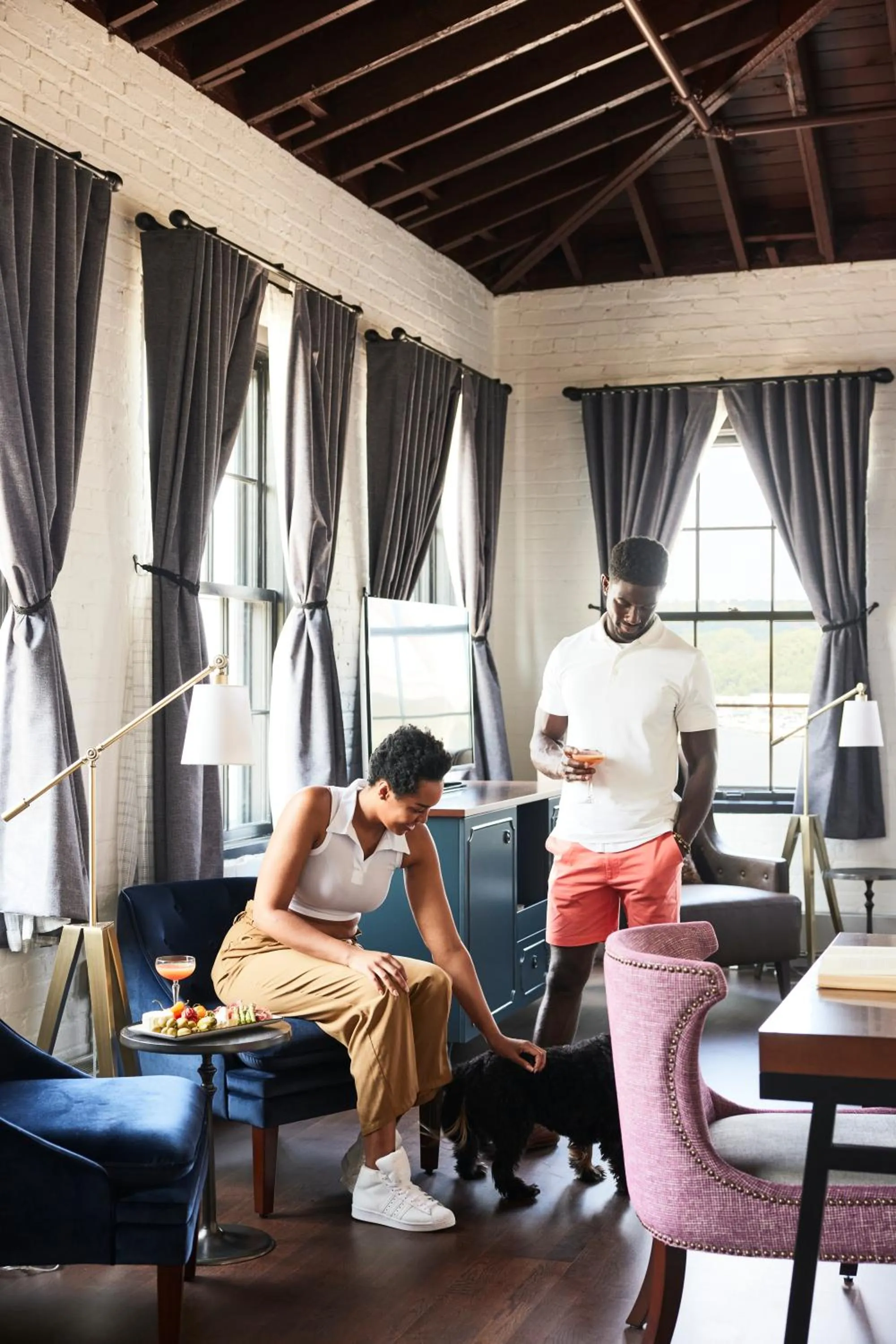 Living room in The Confluence Hotel