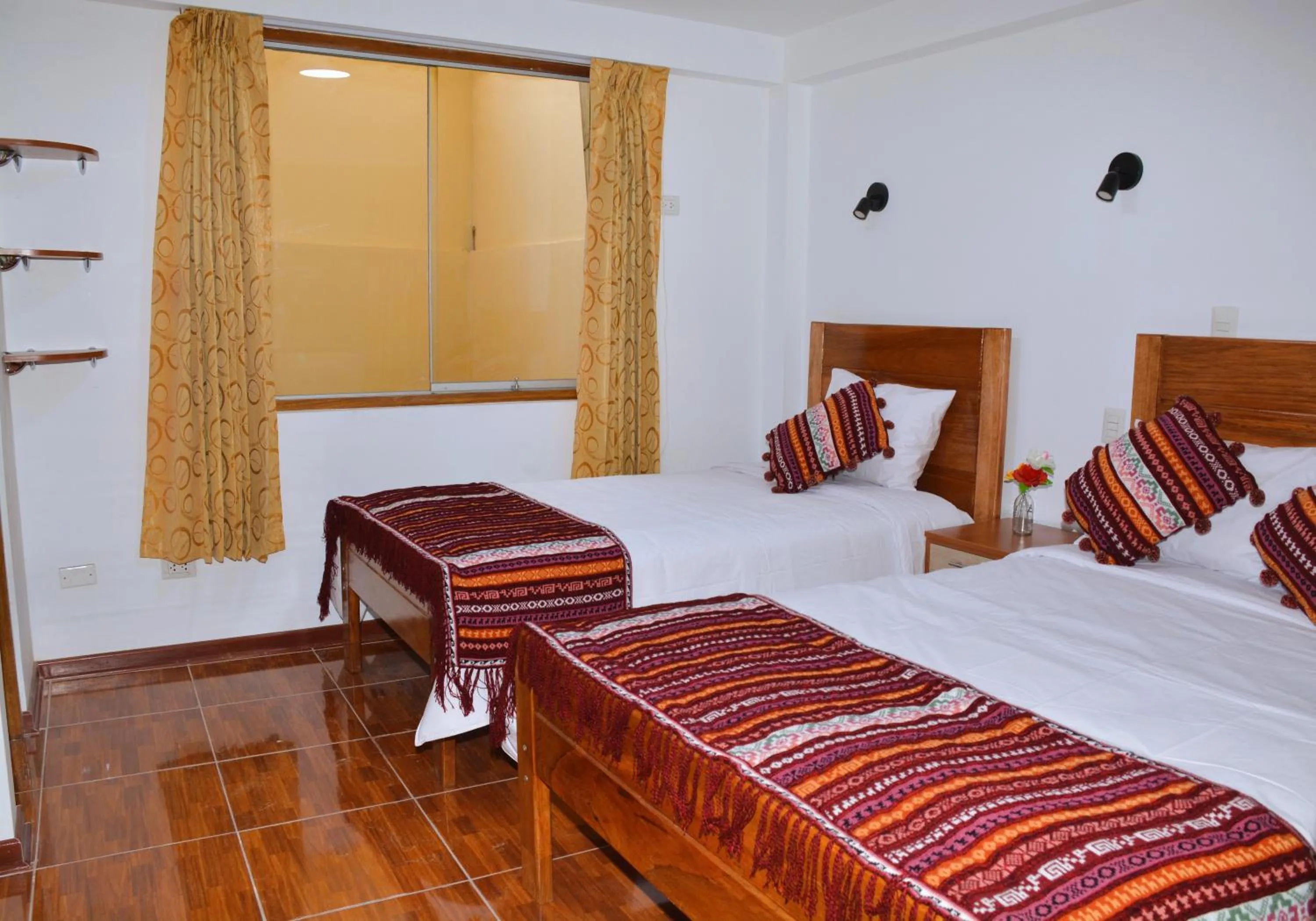 Bed in Hotel Inka Pisac