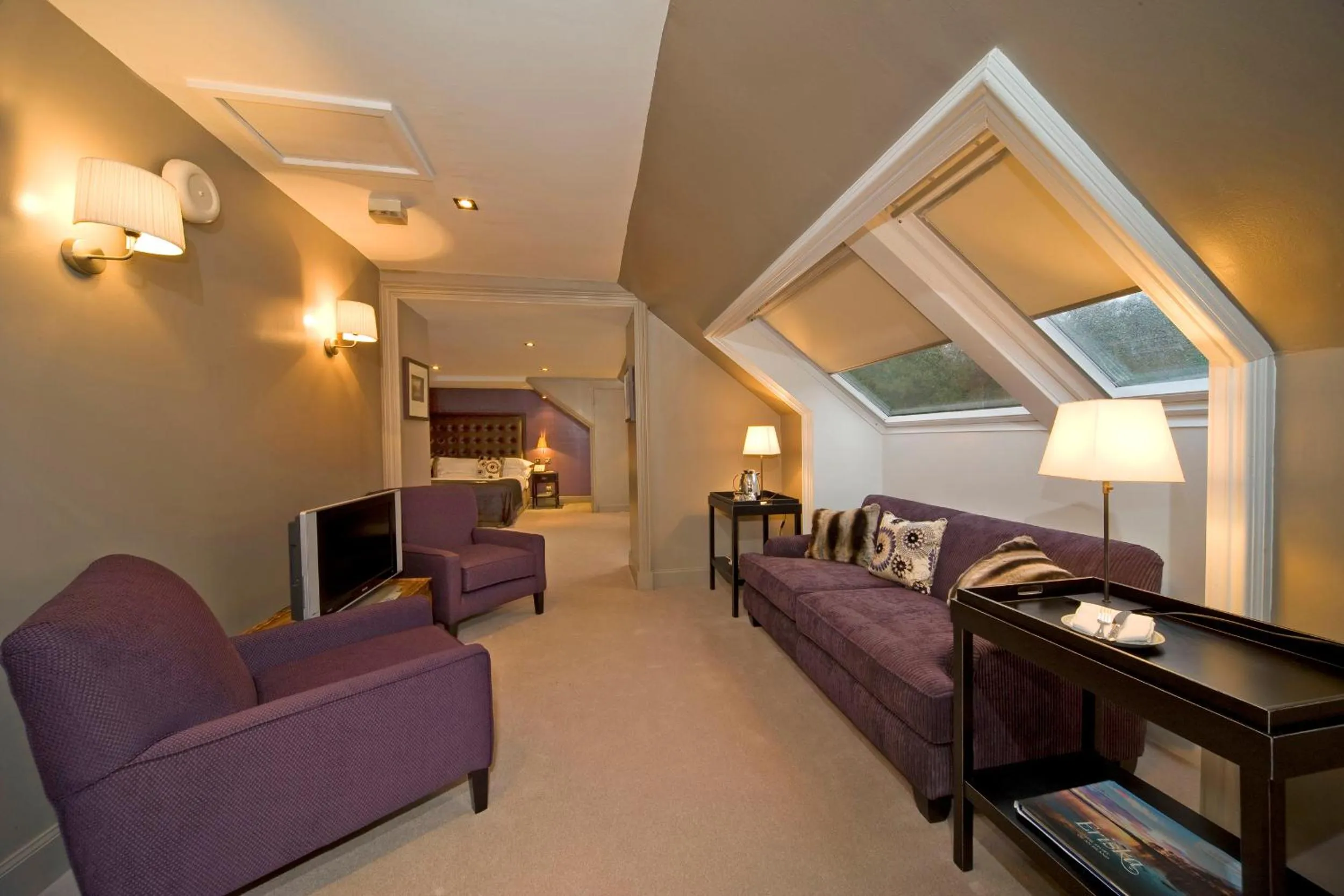 Seating area, Bed in Isle of Eriska Hotel Spa & Island