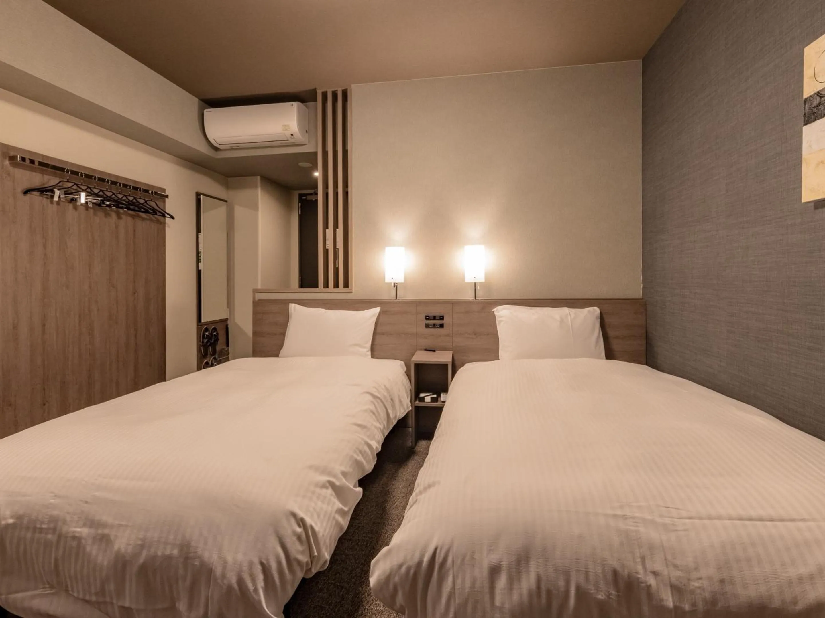 Photo of the whole room, Bed in Hotel Route Inn Owariseto Ekimae