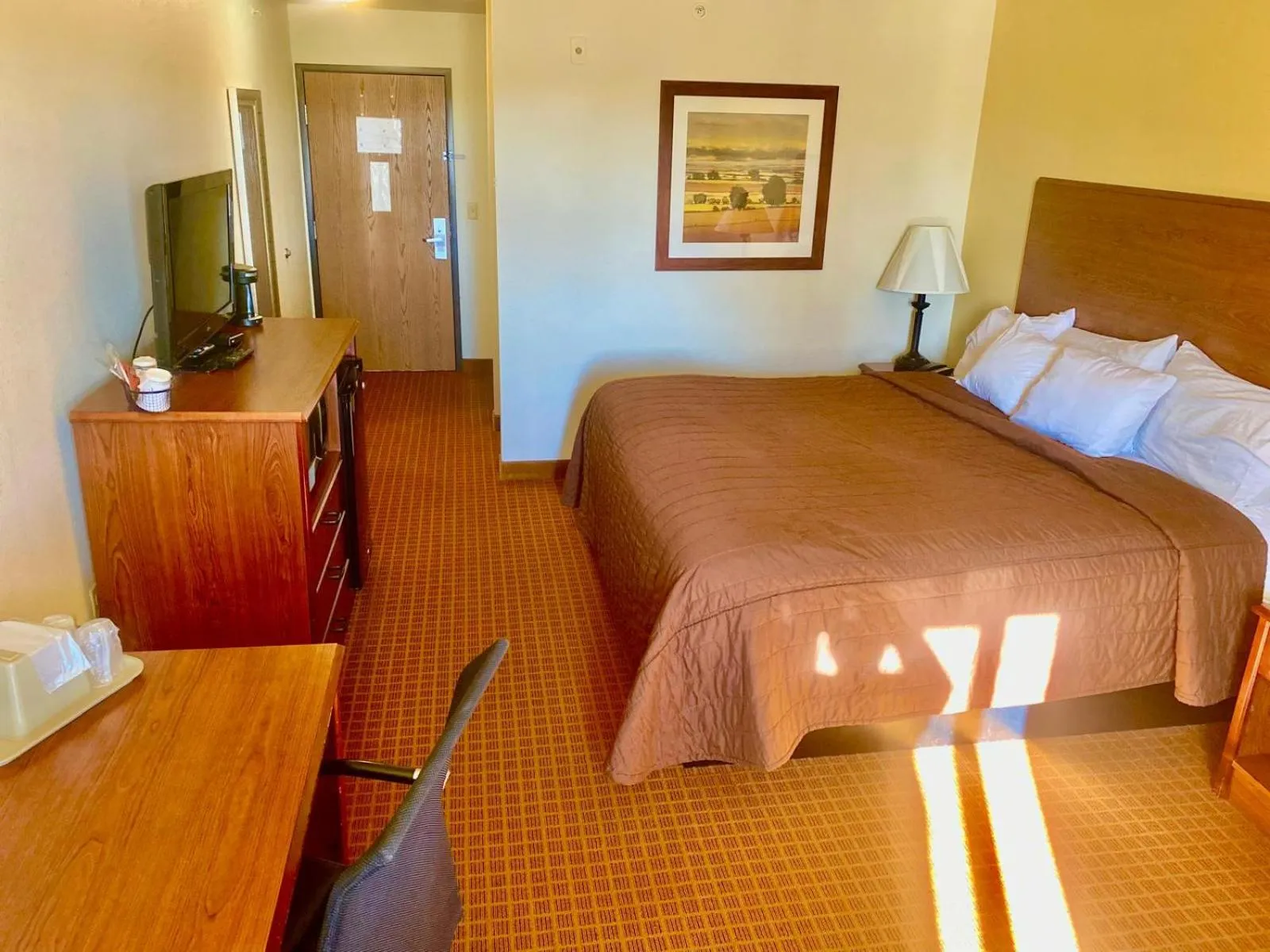 Bedroom, Bed in Park View Inn & Suites, Hoisington