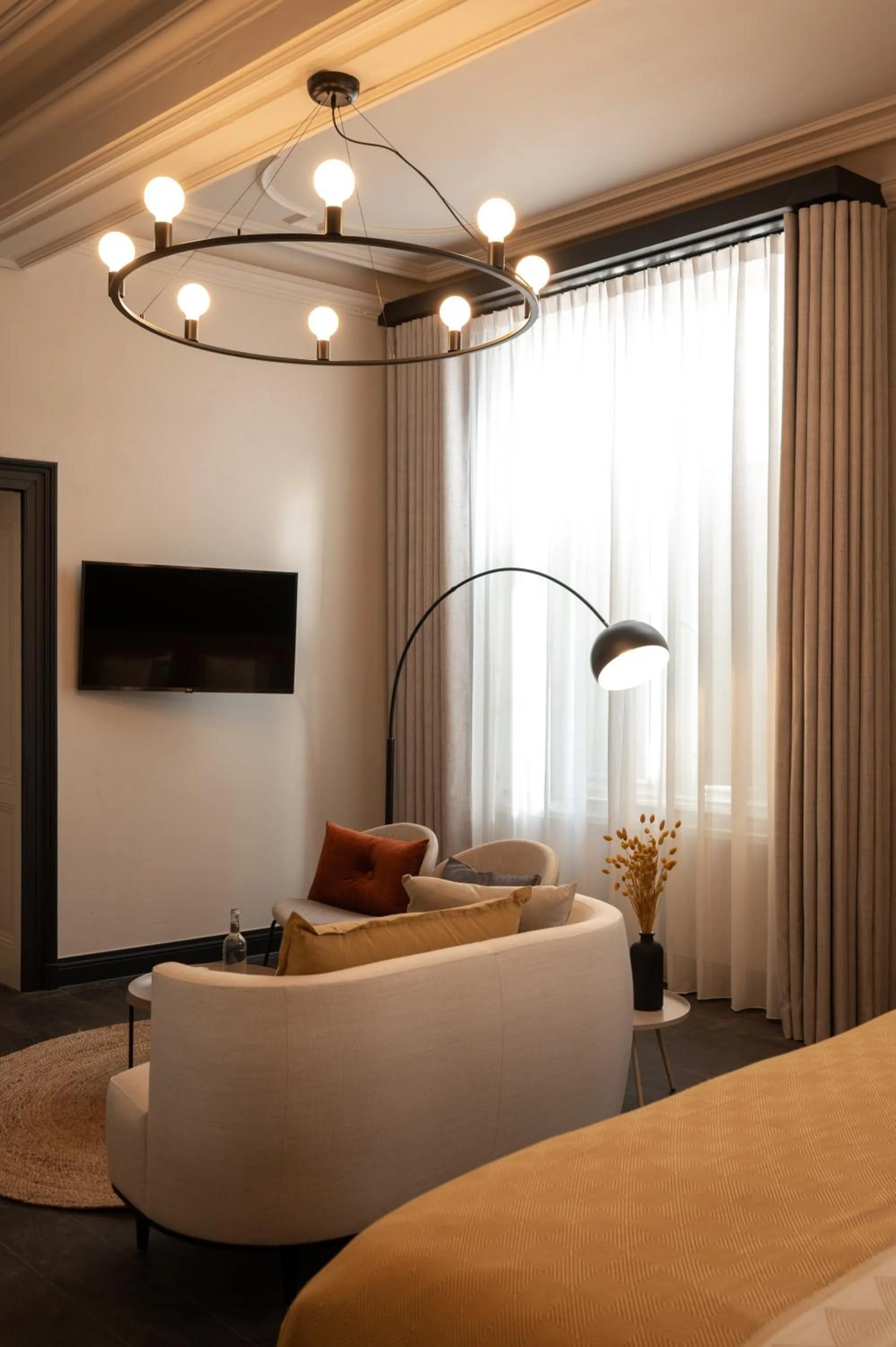 Living room, Bed in Boutique Hotel Kint