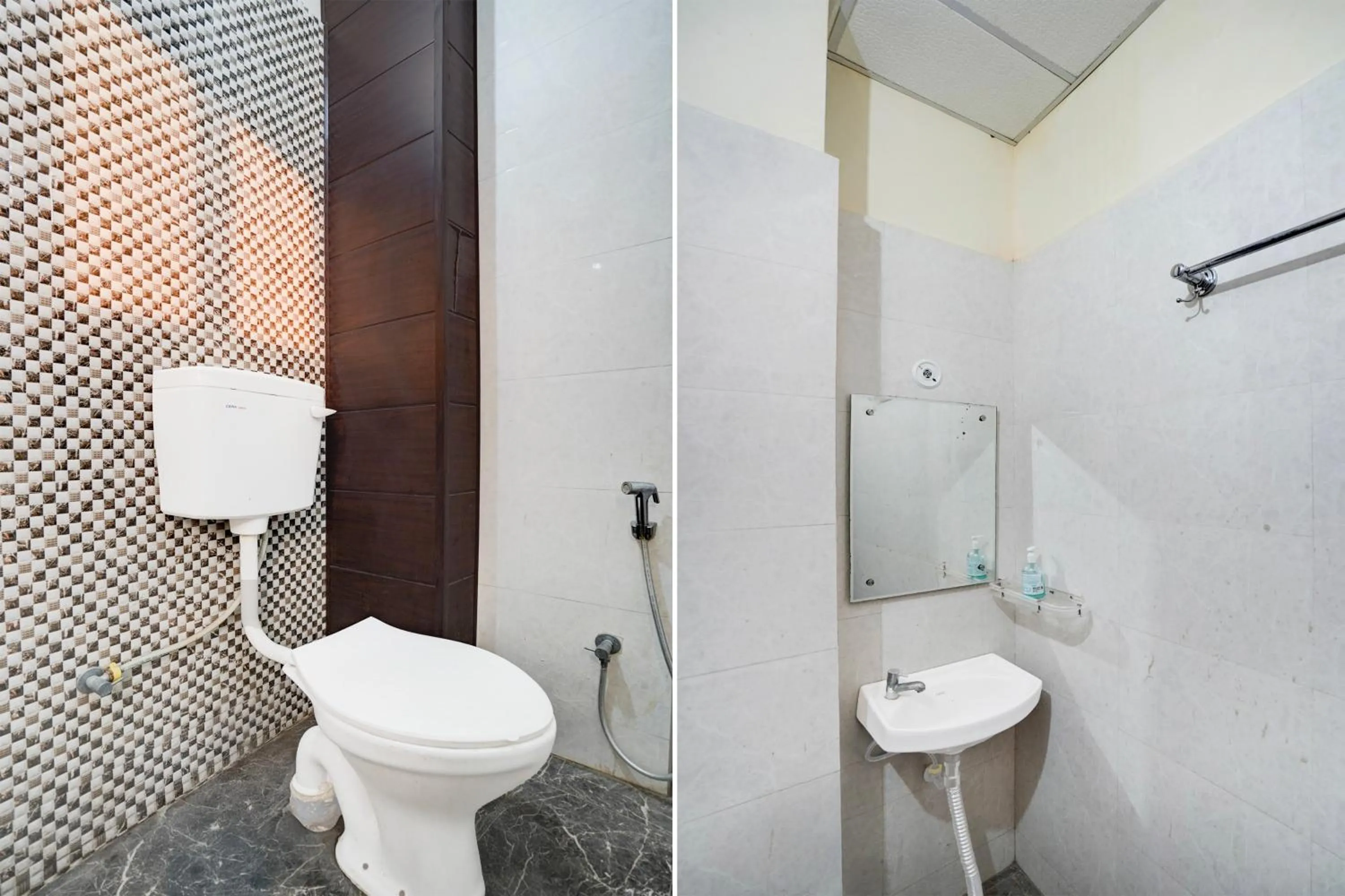 Bathroom in Hotel O Deva road Formerly Hotel Sunrise Inn