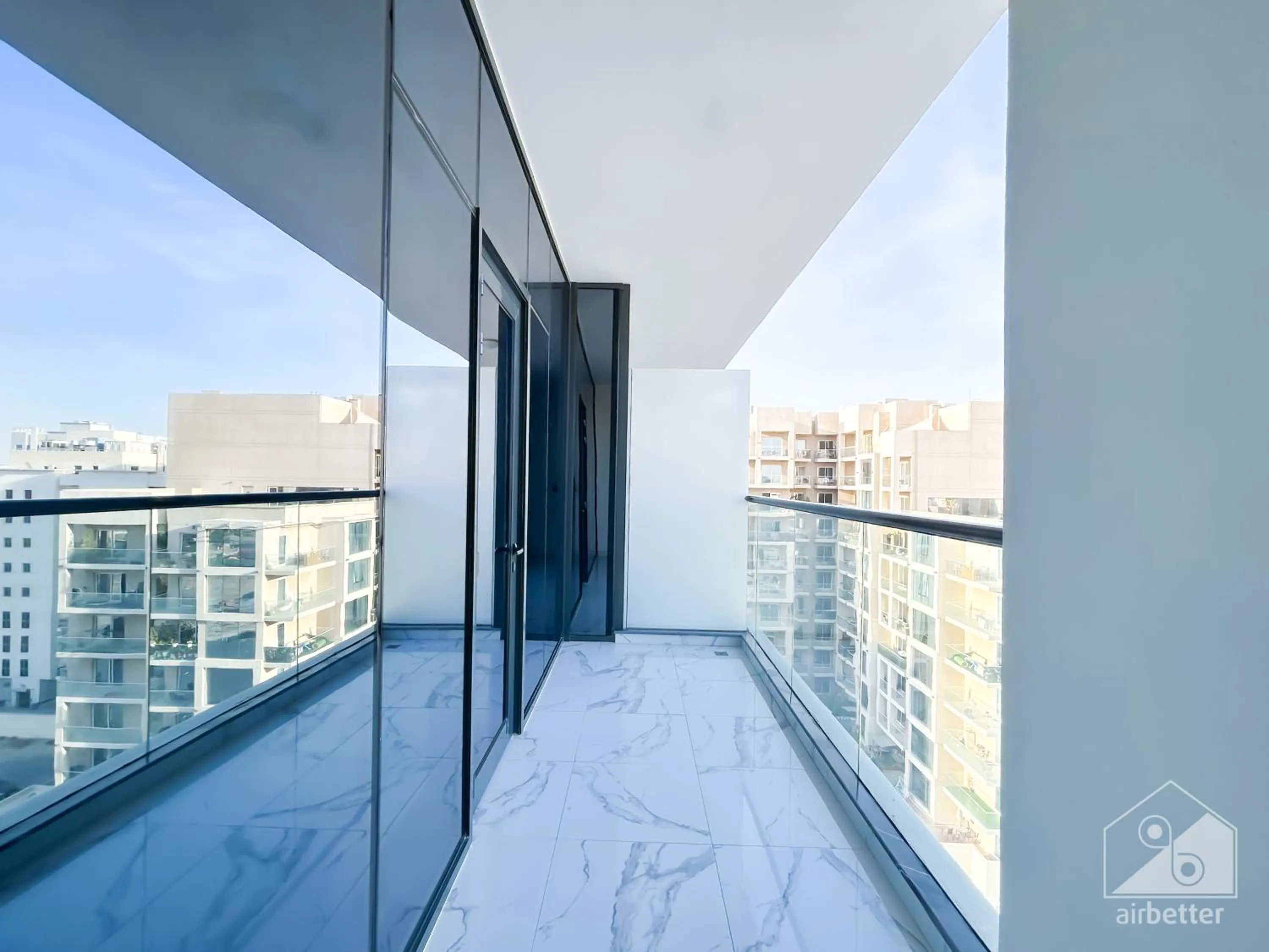 Balcony/Terrace in Spacious Studio with balcony in AL Majan