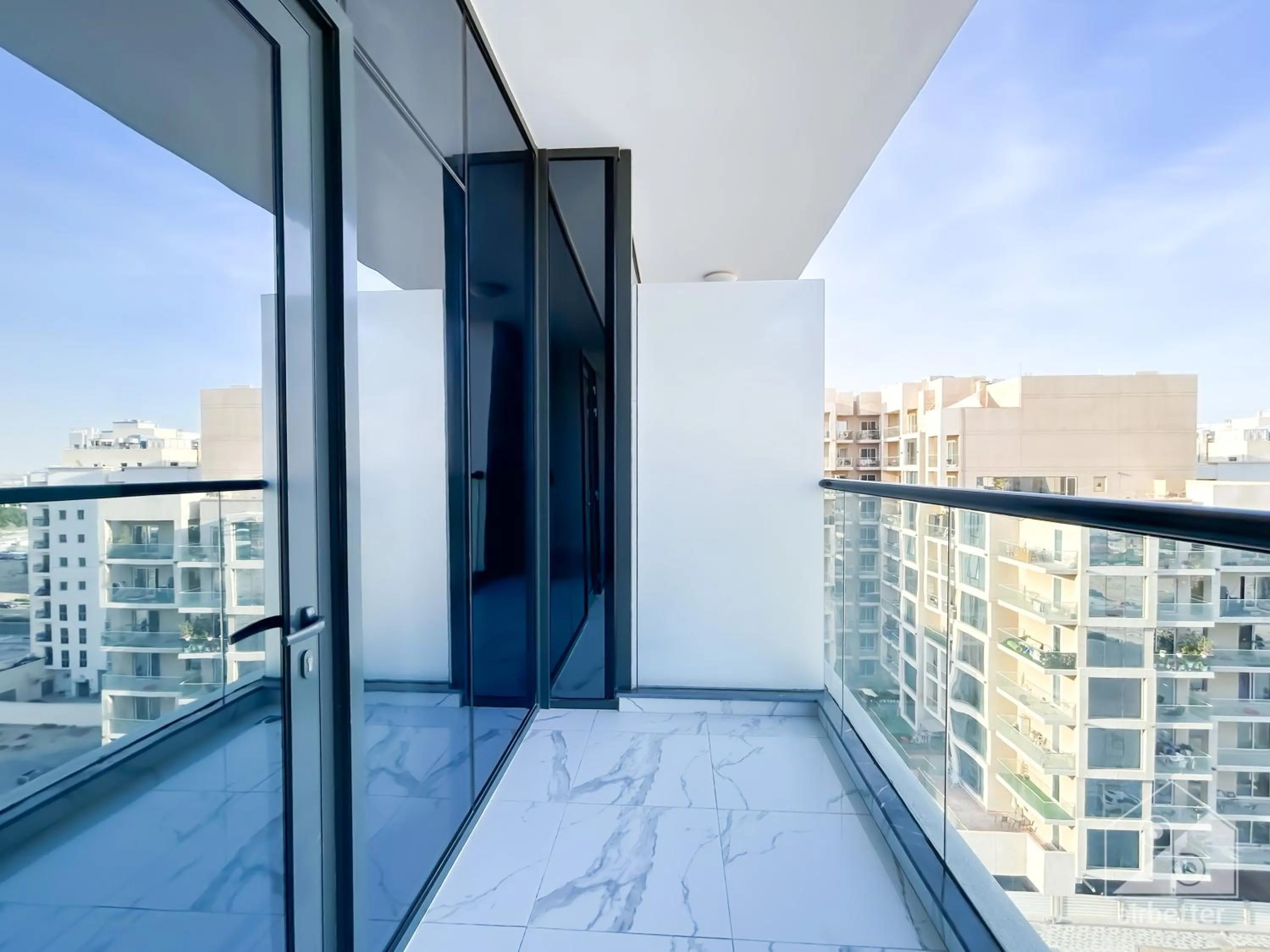 Balcony/Terrace in Spacious Studio with balcony in AL Majan