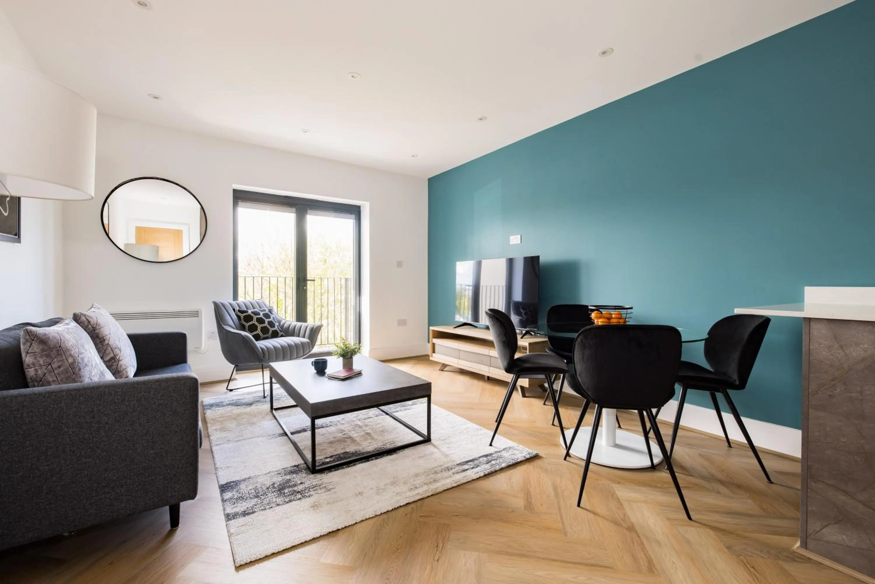 Living room in Charles Hope Staines Riverside