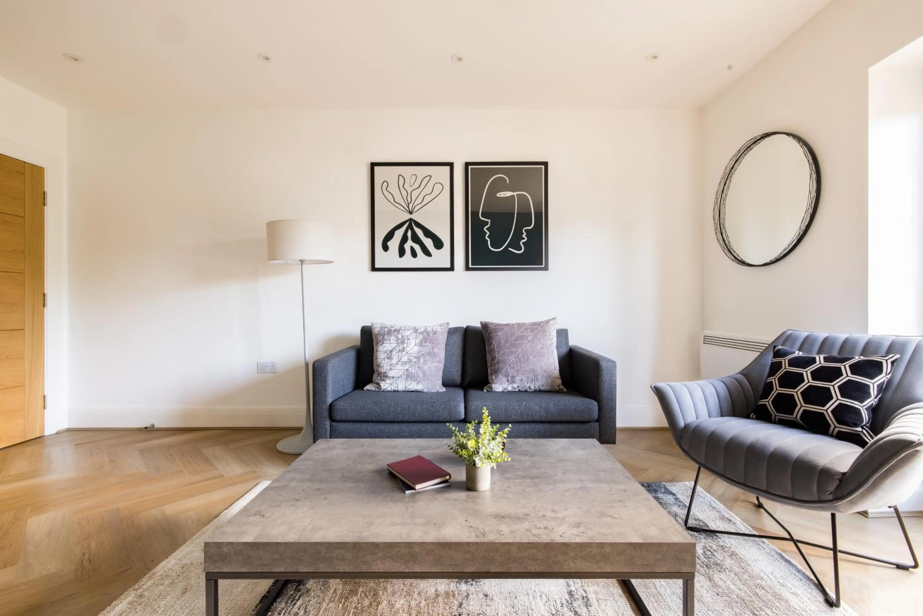 Living room in Charles Hope Staines Riverside