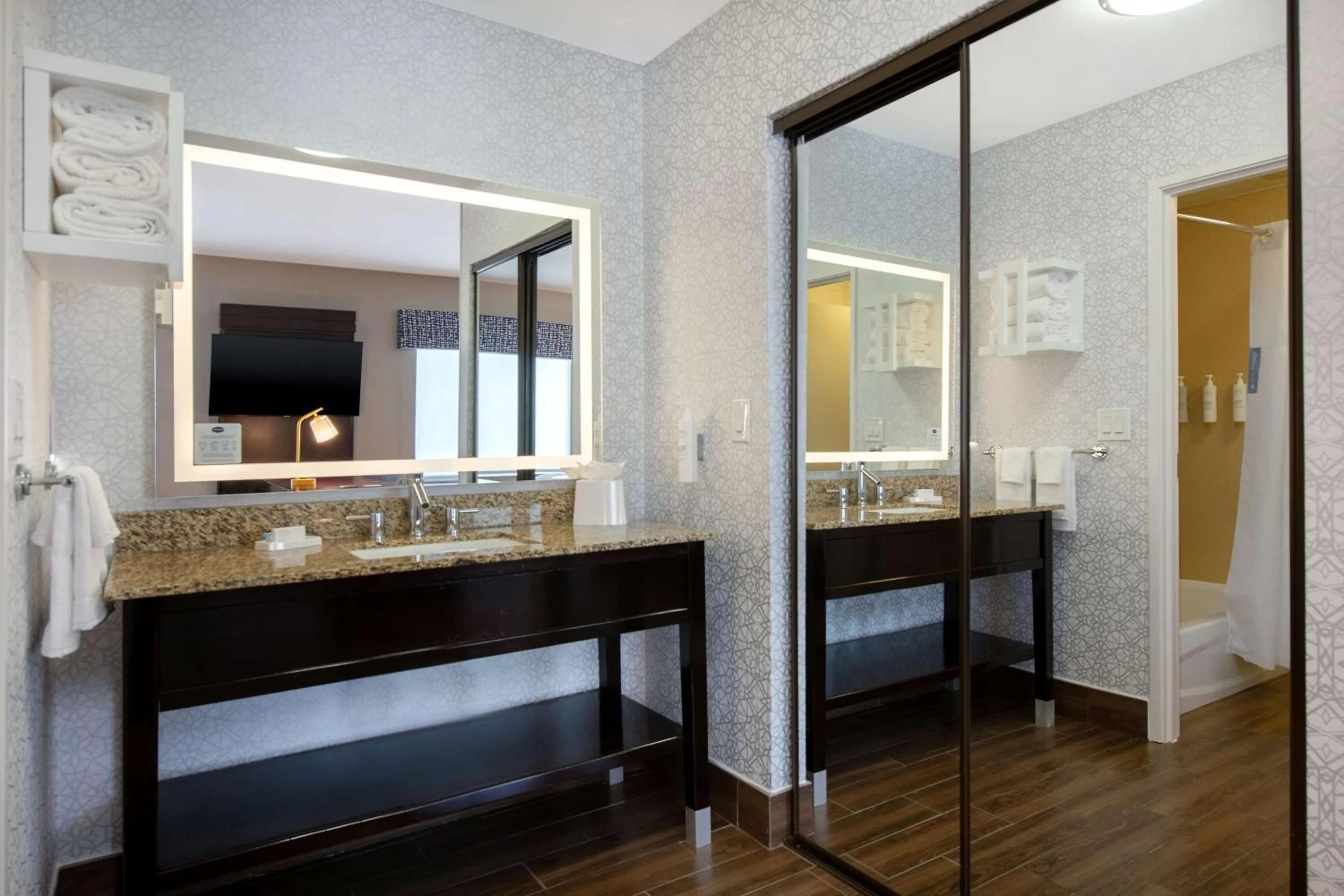 Bathroom in Hampton Inn & Suites Harvey New Orleans Westbank