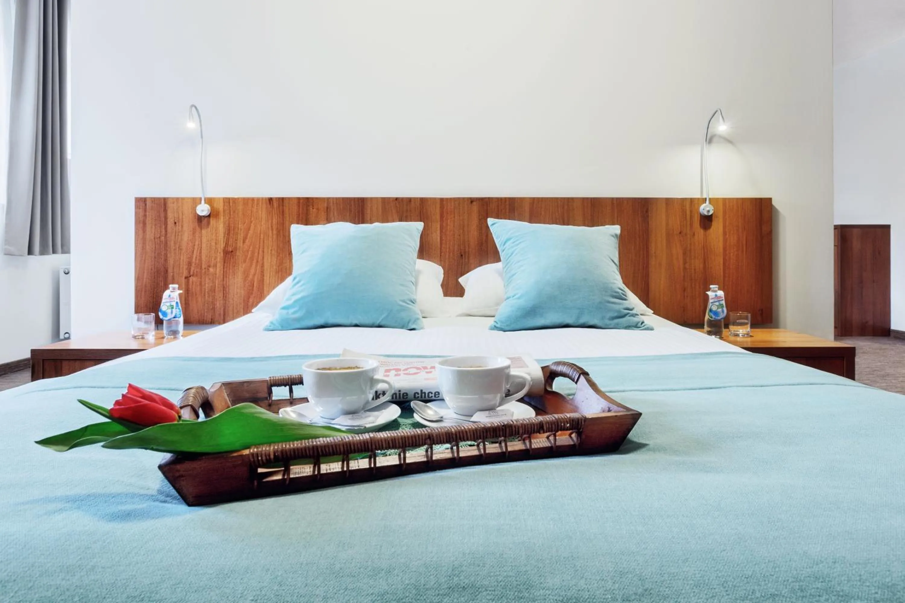 Bedroom, Bed in Hotel Modrzewiowy Dwór