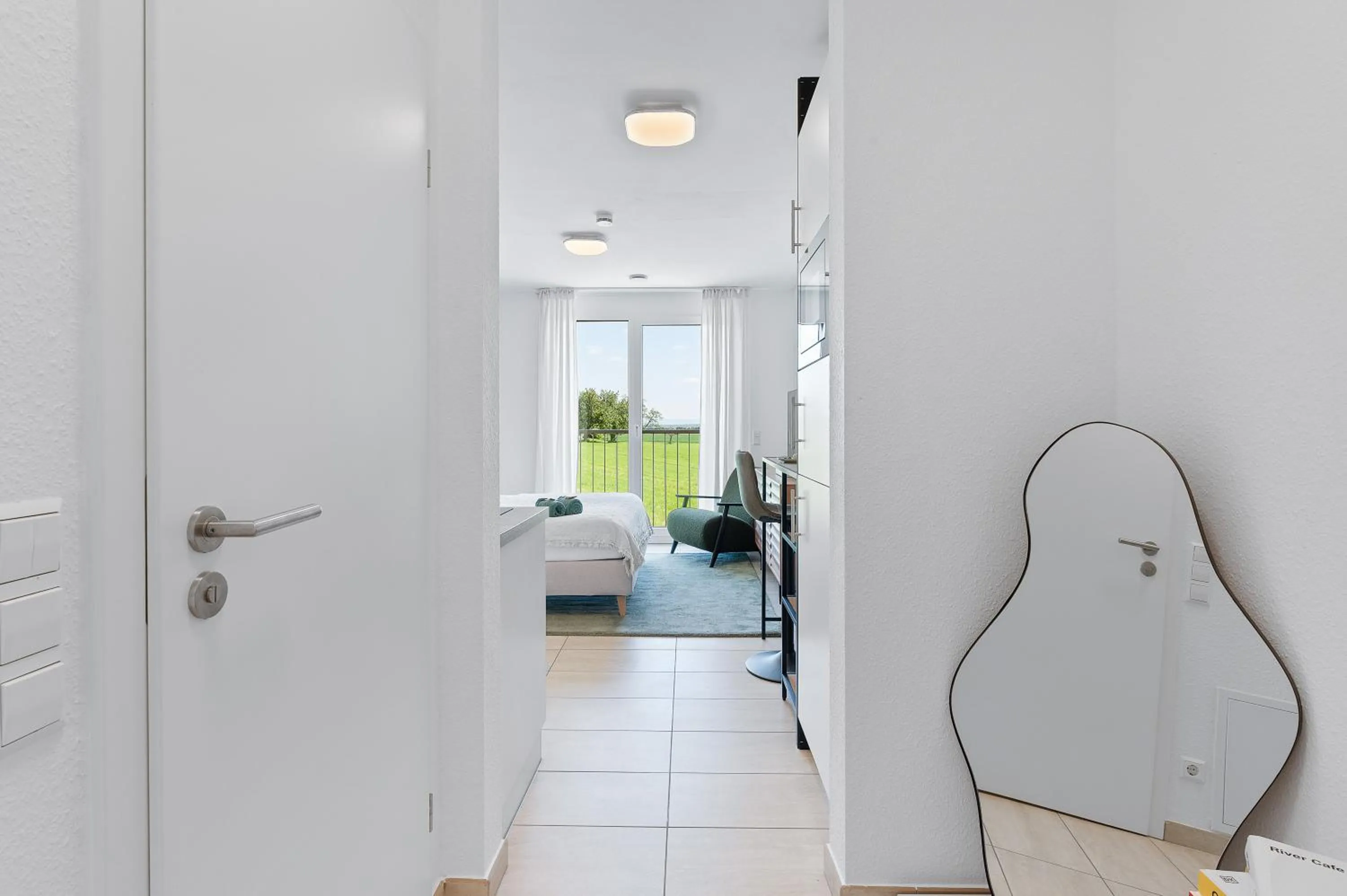 Facade/entrance, Bed in The Serviced - Design Apartments