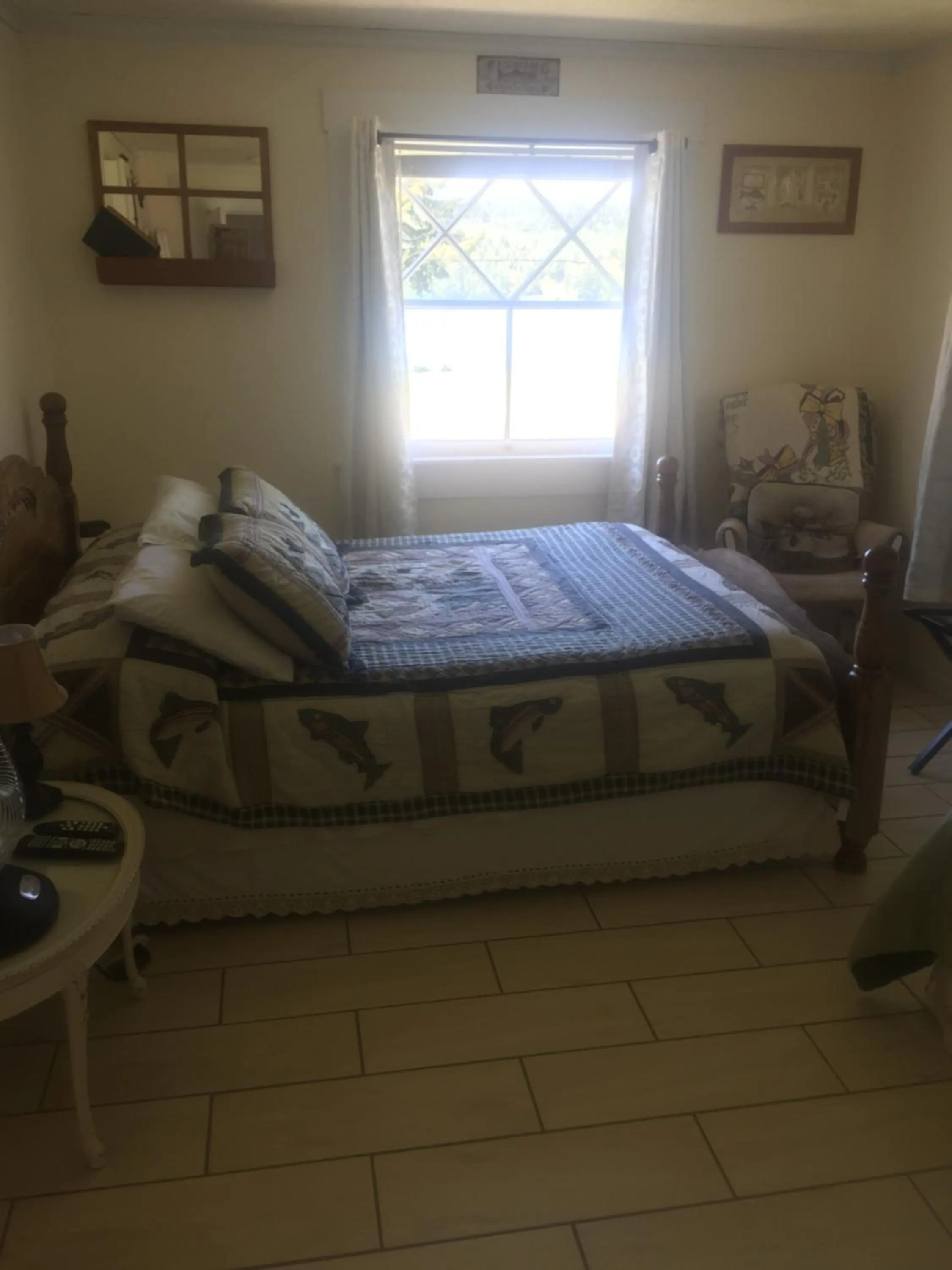 Bed in Foster Lake Inn