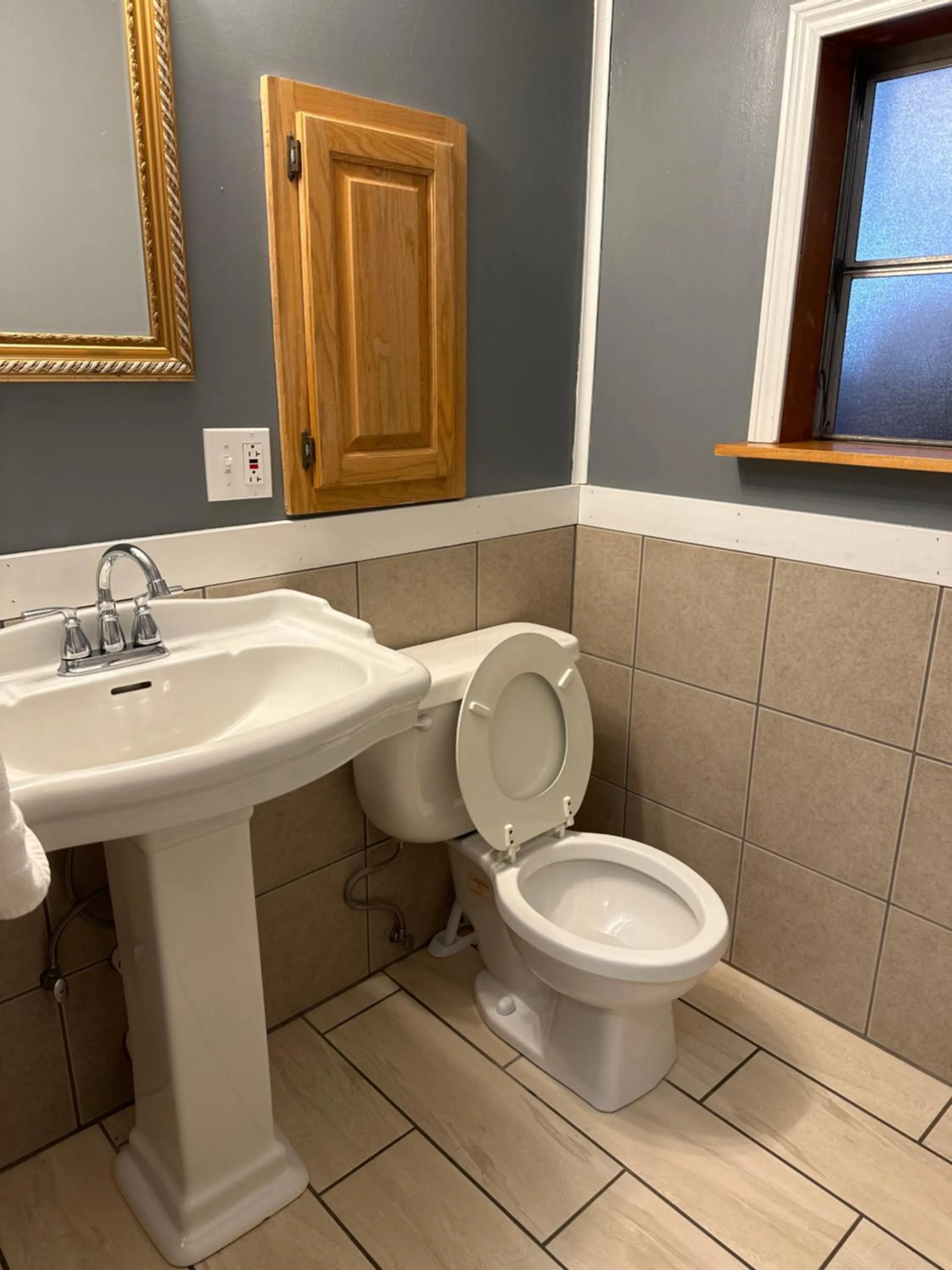 Toilet in Foster Lake Inn