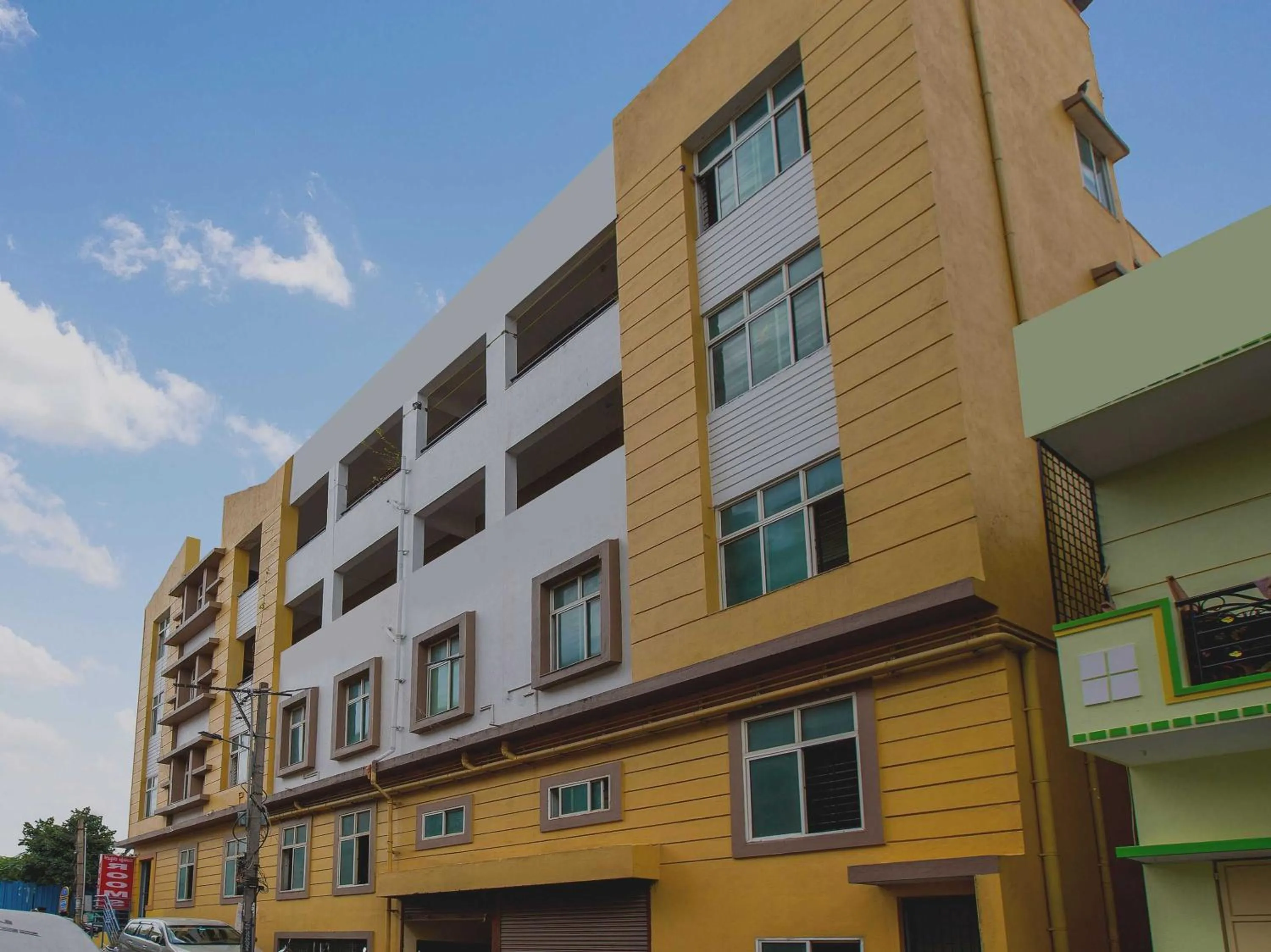 Facade/entrance in Hotel O Manjushree Boarding & Lodging nearby Dr.BR Ambedkar Stadium Basveshwar nagar