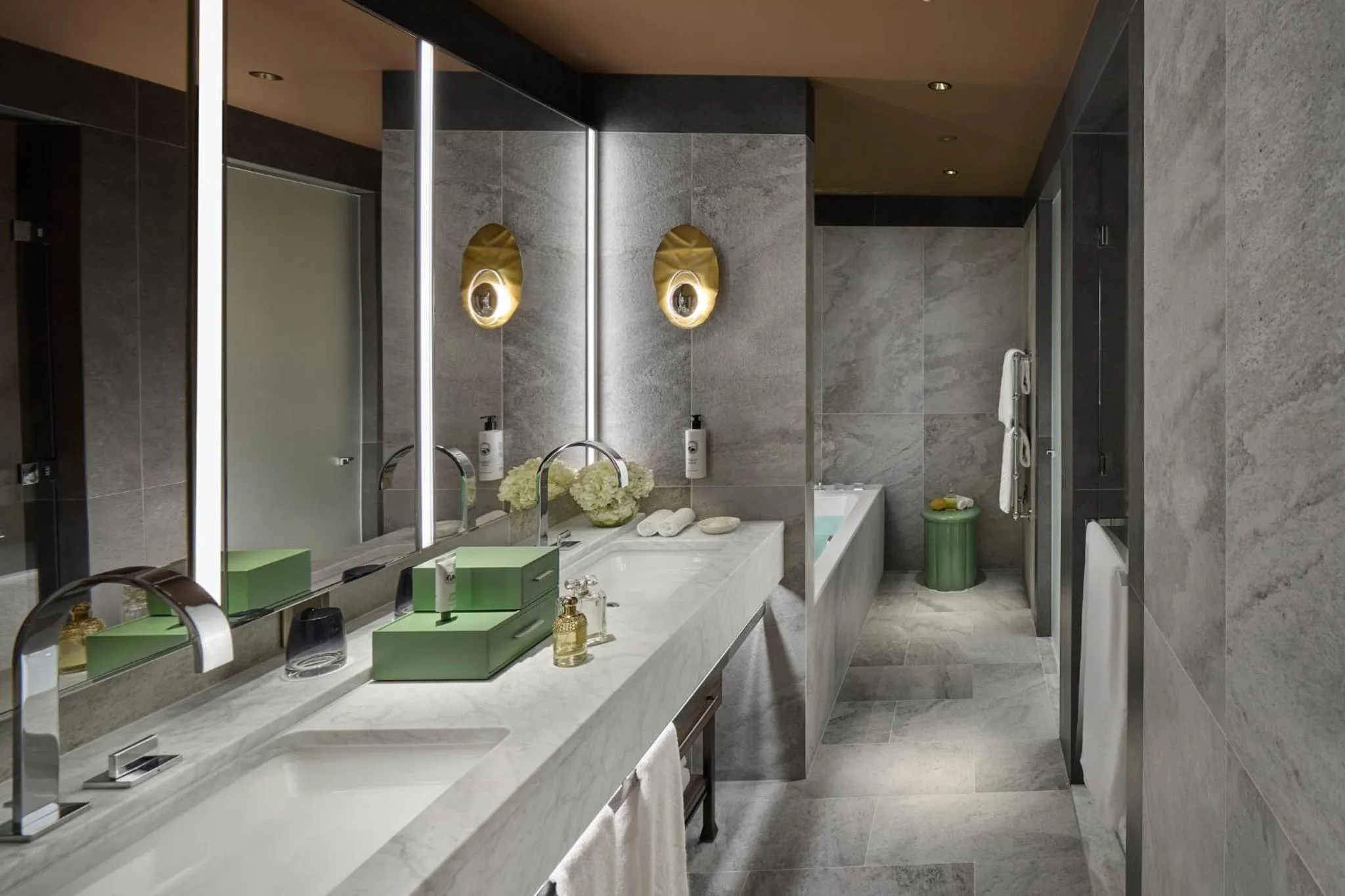 Bathroom in Mandarin Oriental Savoy, Zurich