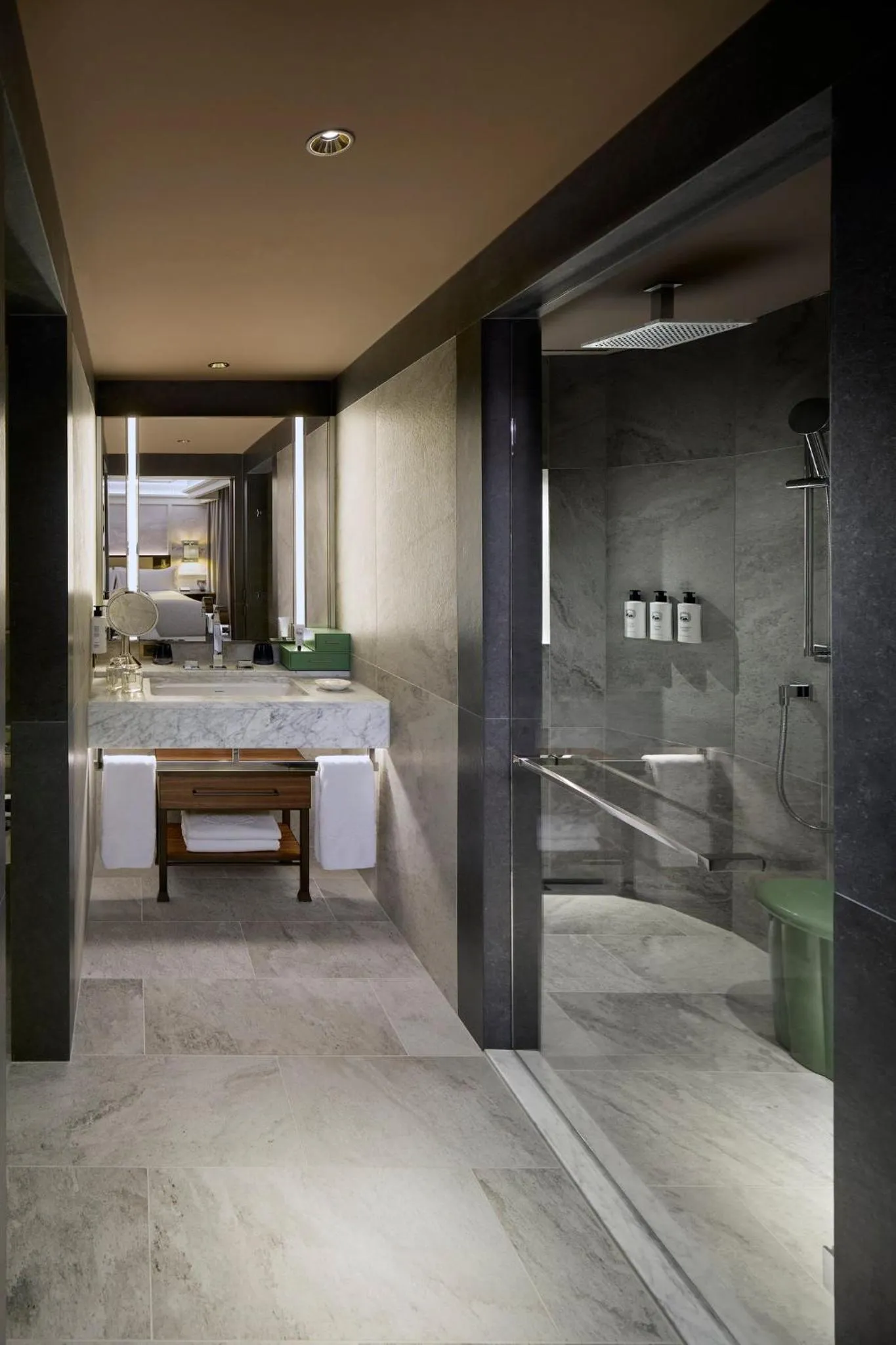 Bathroom in Mandarin Oriental Savoy, Zurich