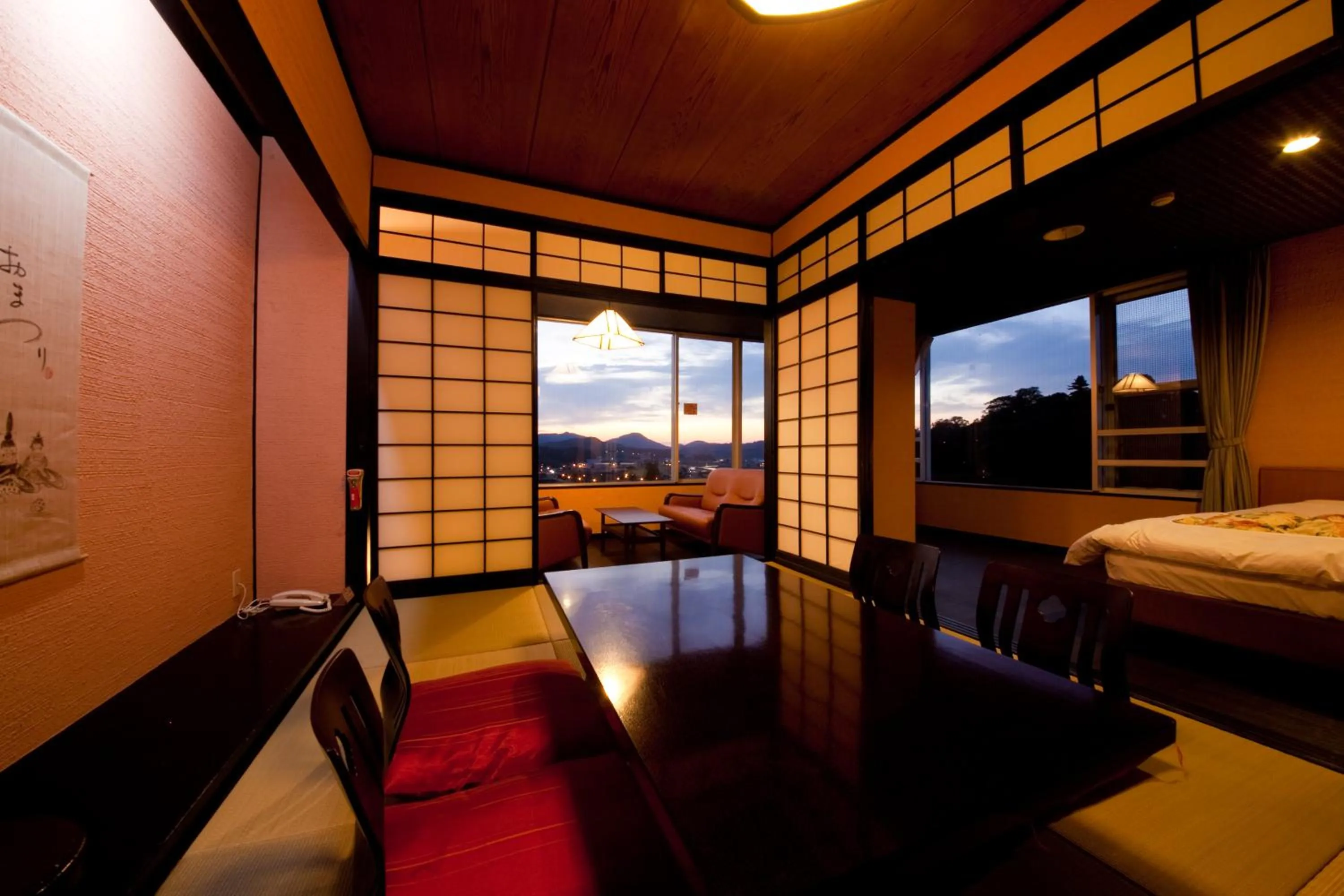 Bed in caffel Hina-no-sato