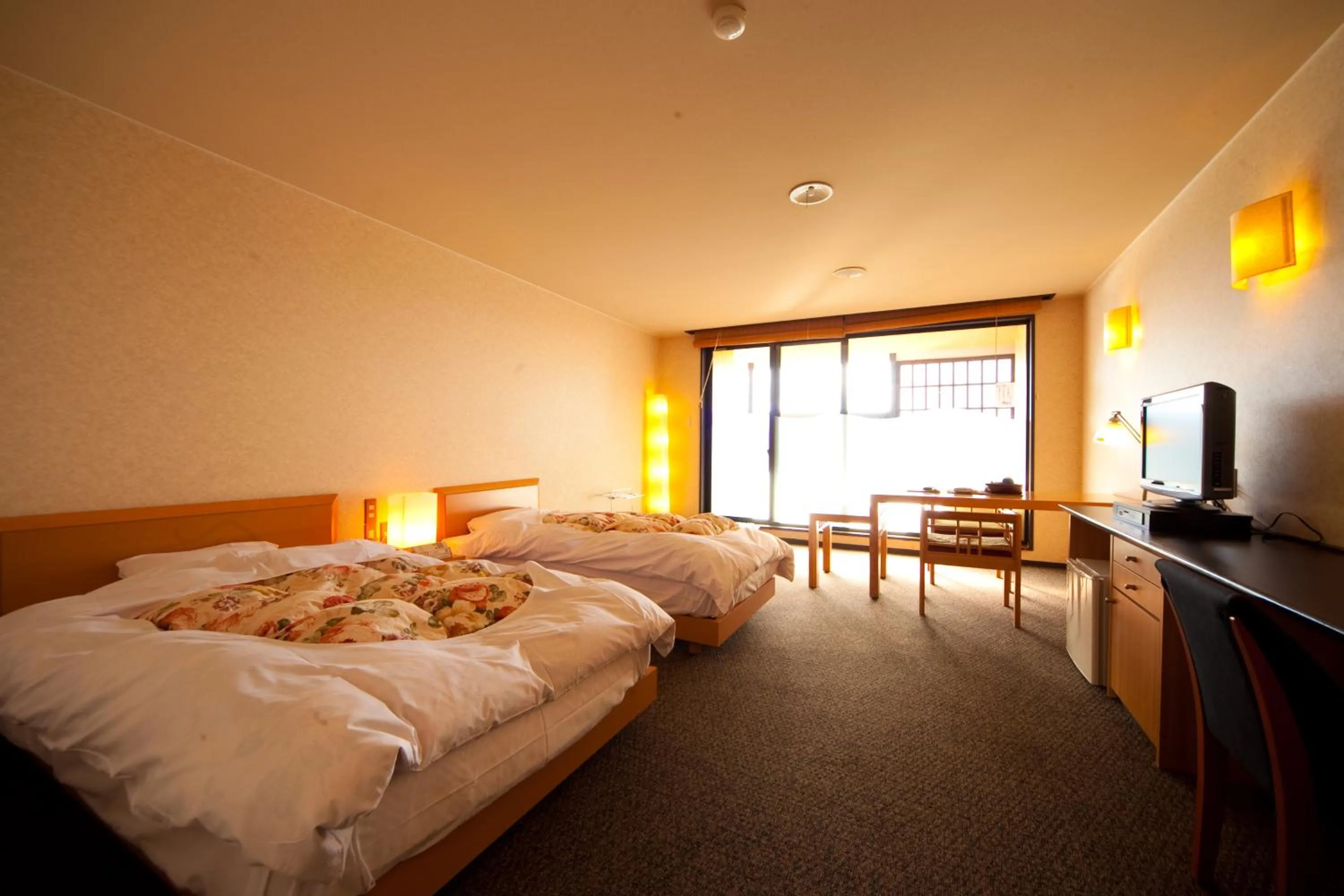 Bed in caffel Hina-no-sato