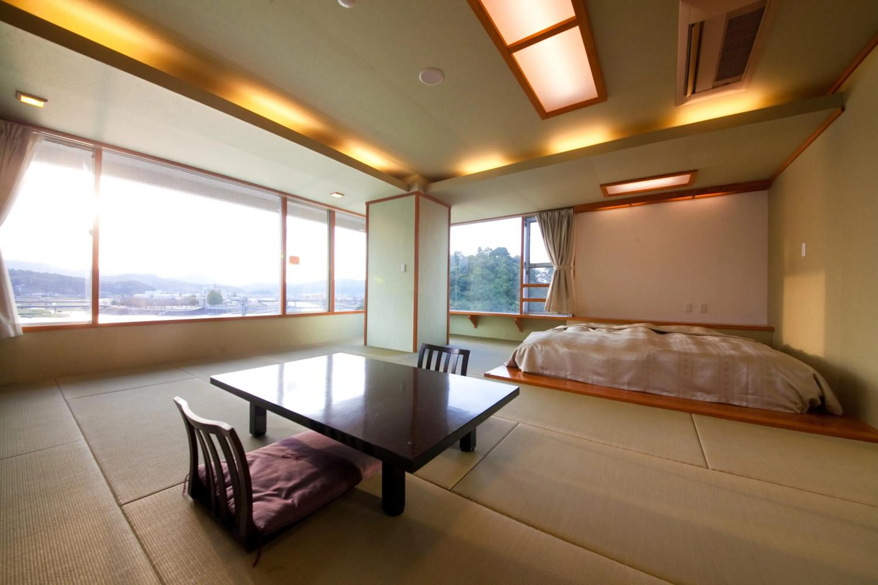 Bed in caffel Hina-no-sato