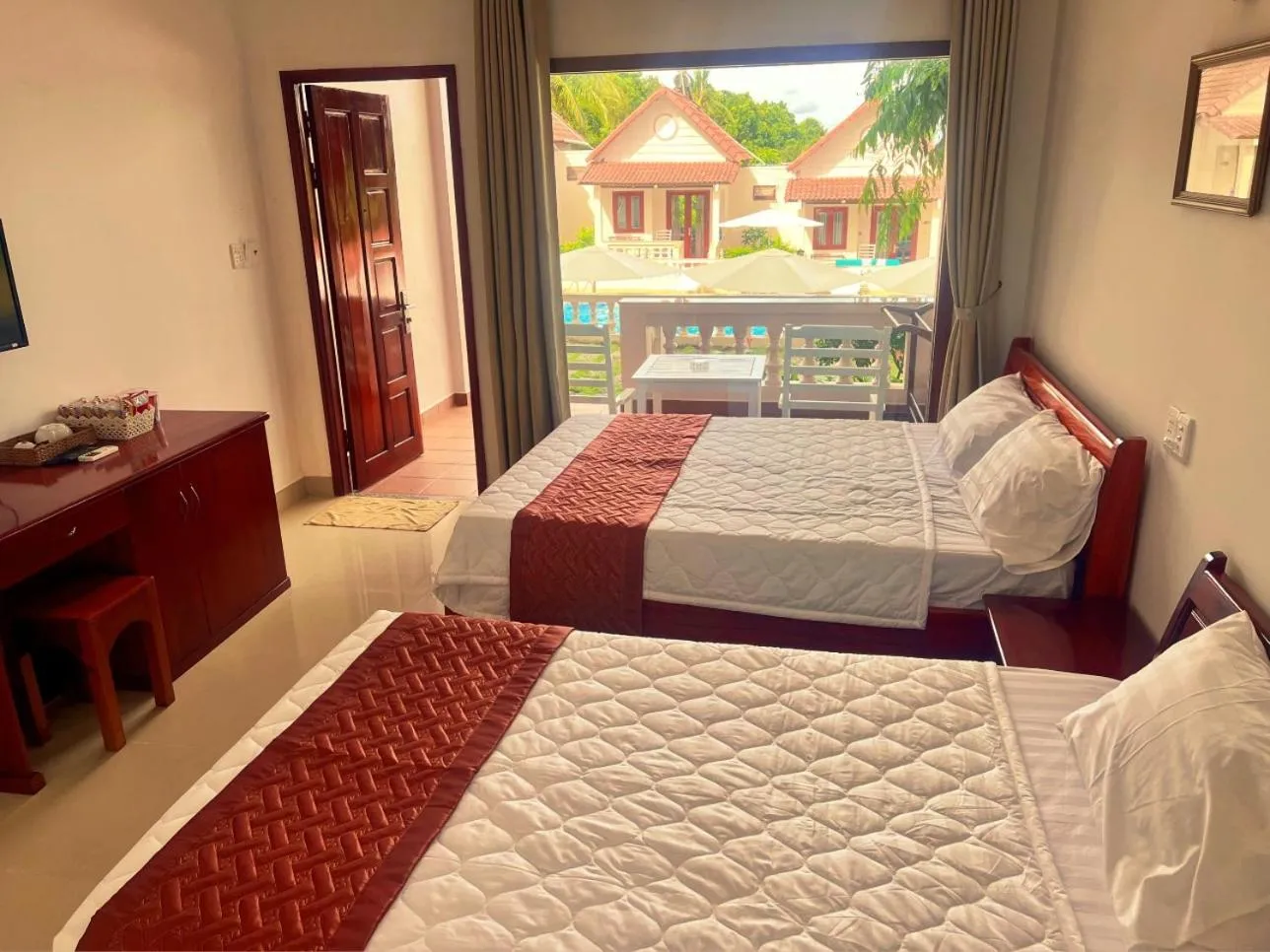 Bed in Hong Bin Bungalow