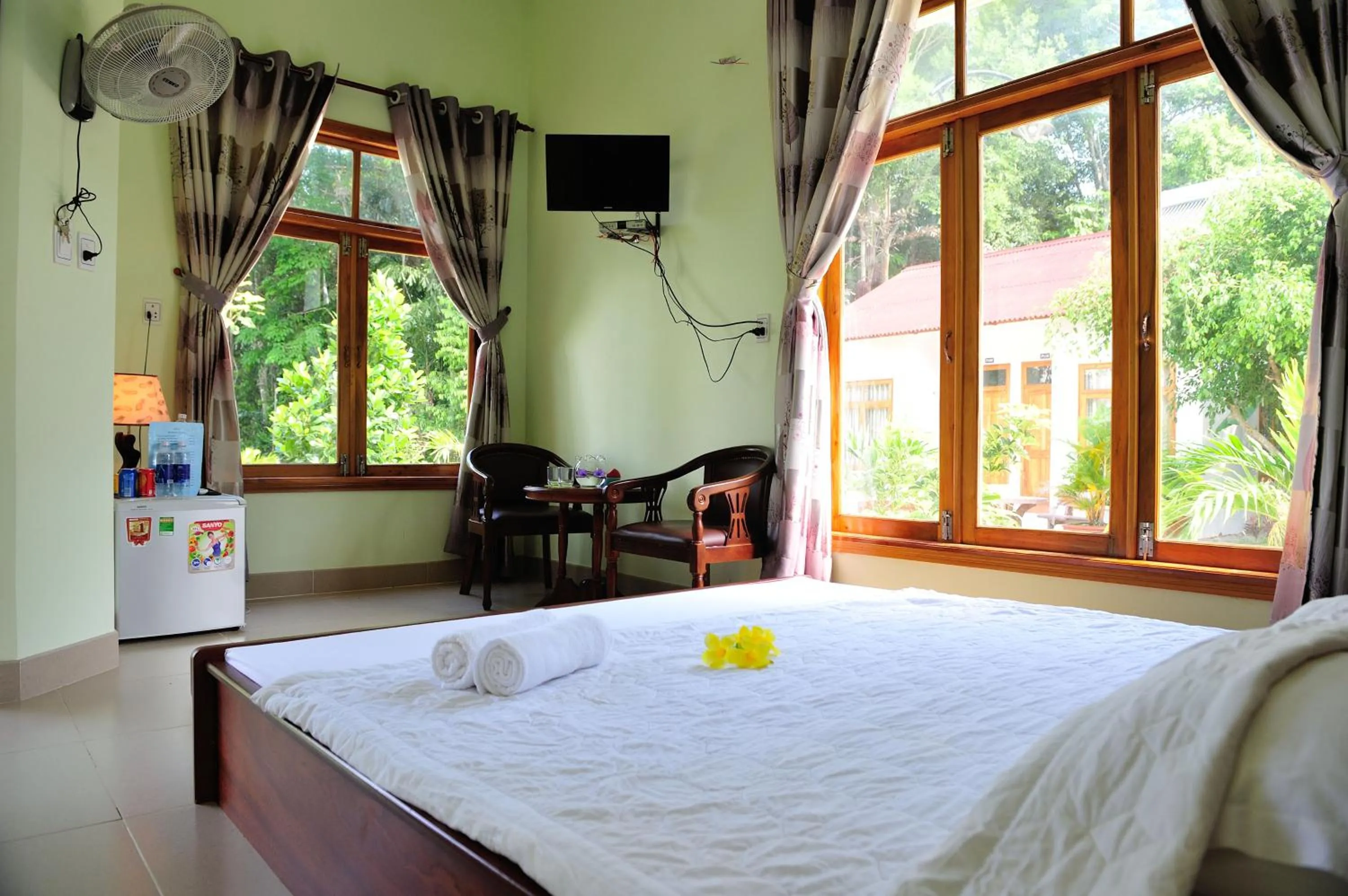 Bed in Tang Thanh Phat Resort
