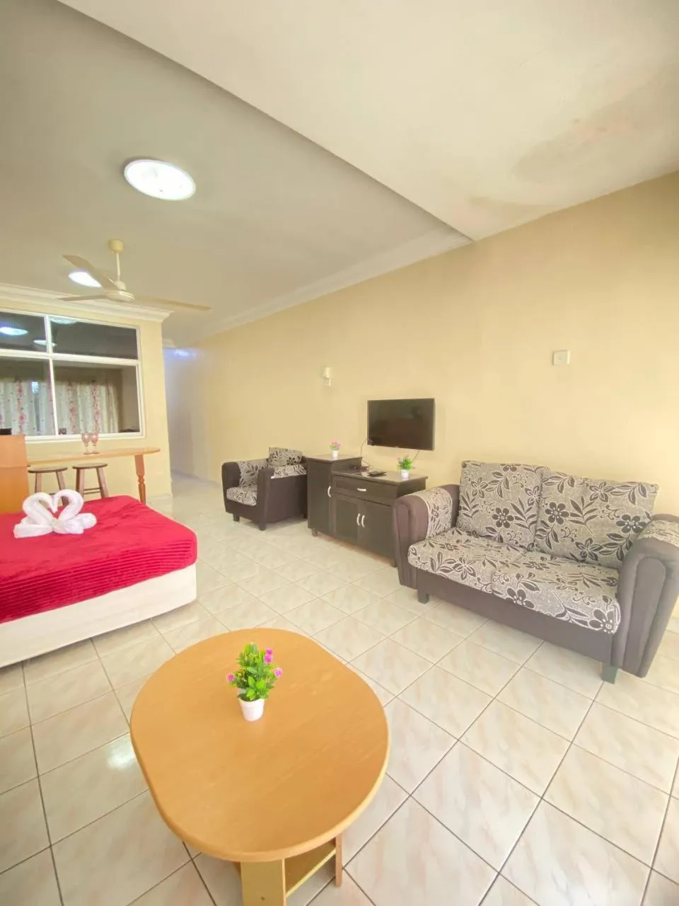 Living room in Teluk Batik Holiday Apartment